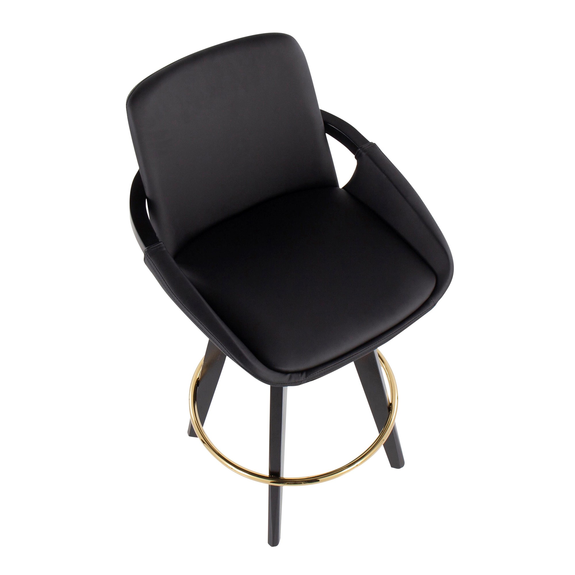 Cosmo-Black-Faux-Leather-Contemporary-Swivel-Counter-Stool-Set-of-2-7