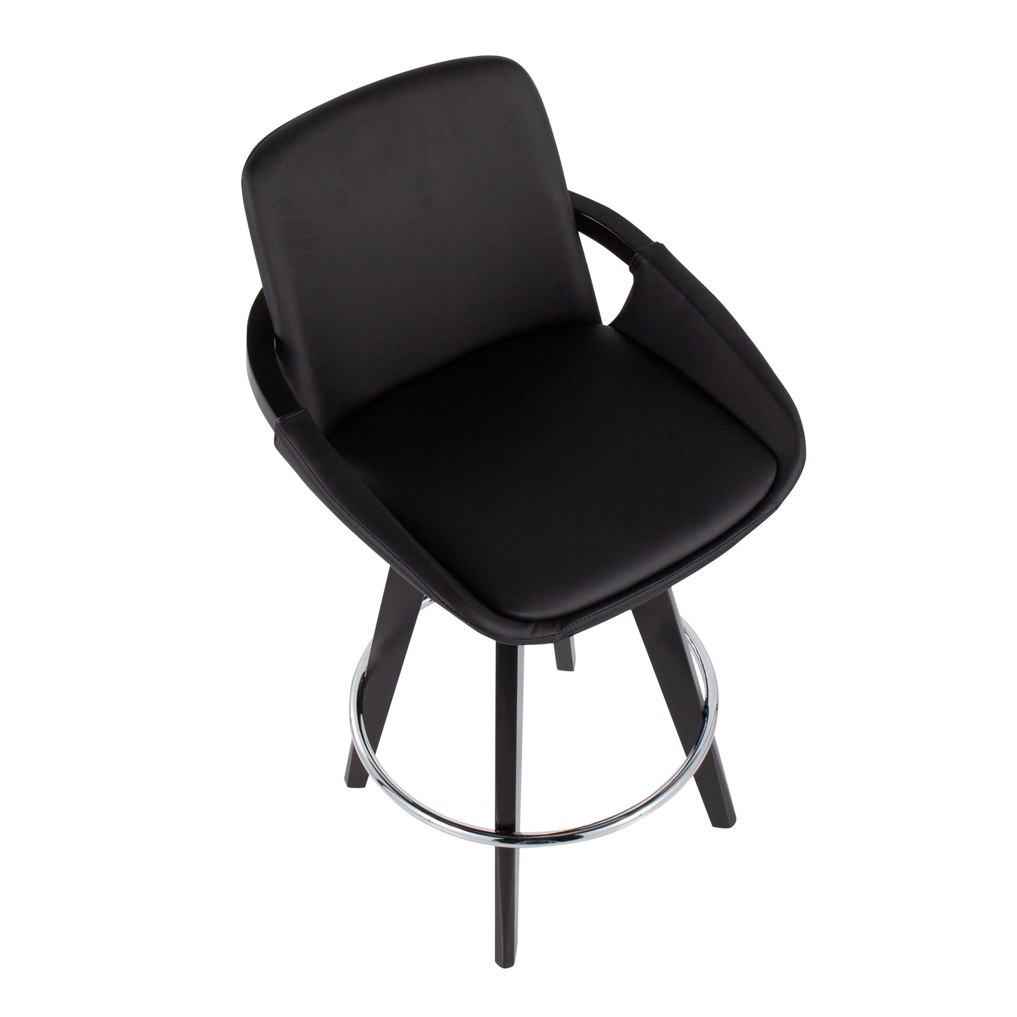 Cosmo-Black-Faux-Leather-Contemporary-Swivel-Counter-Stools-Set-of-2-9