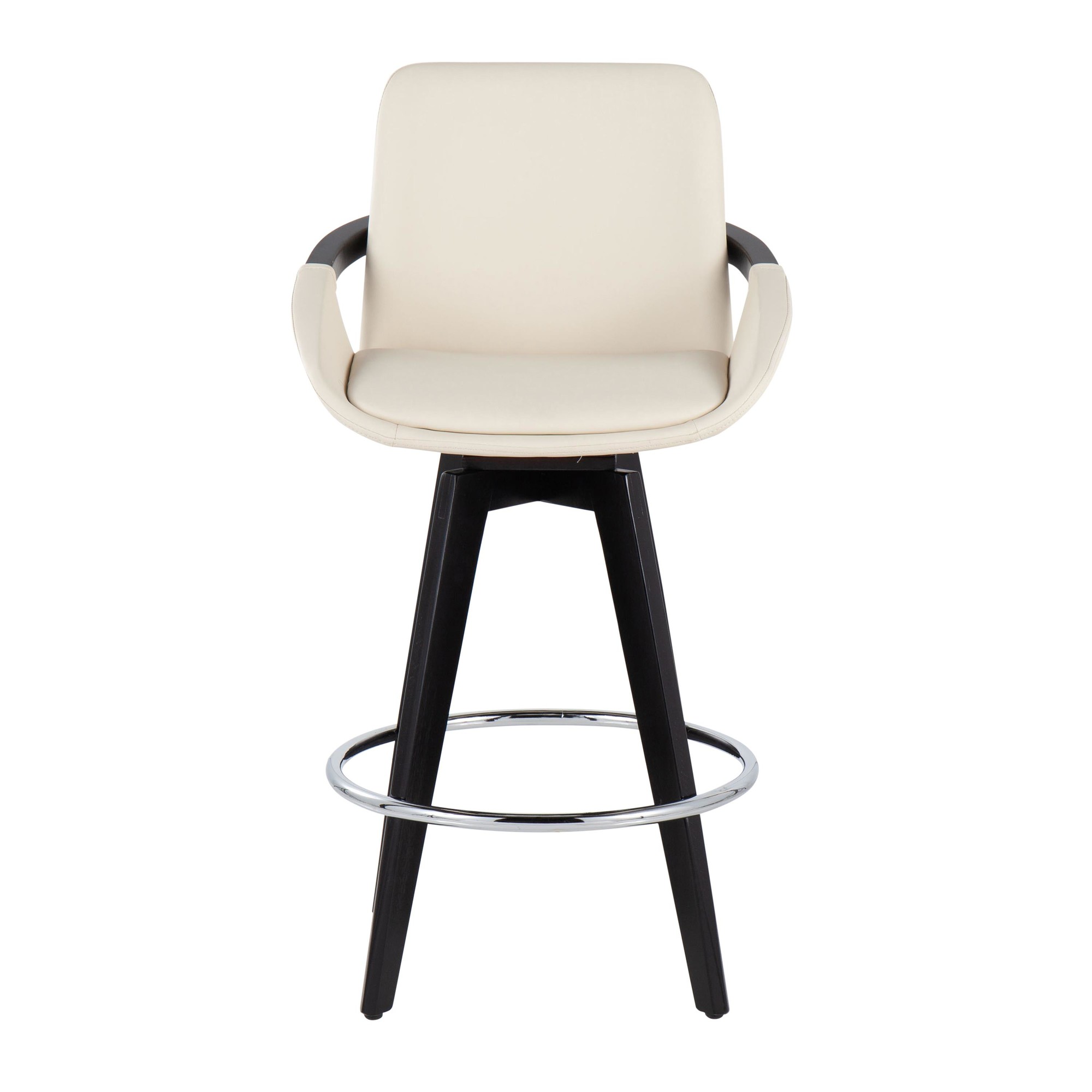 Cosmo-Contemporary-Black-Wood-Cream-Swivel-Counter-Stool-Set-of-2-6