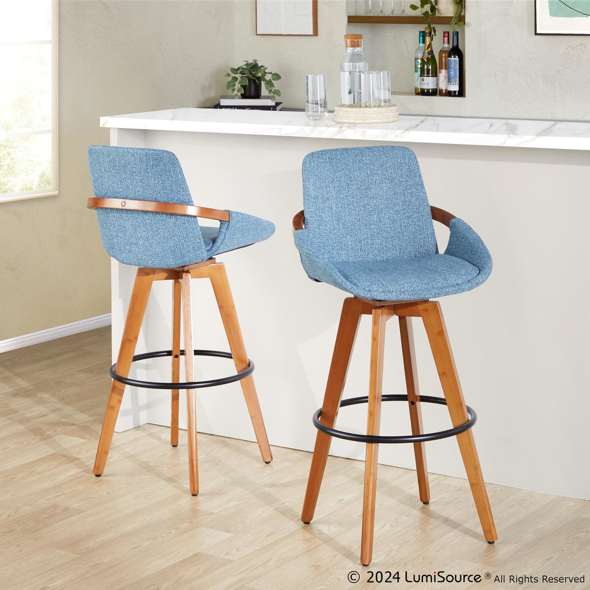 Cosmo-Mid-Century-Blue-Noise-29-Inch-Swivel-Barstool-1