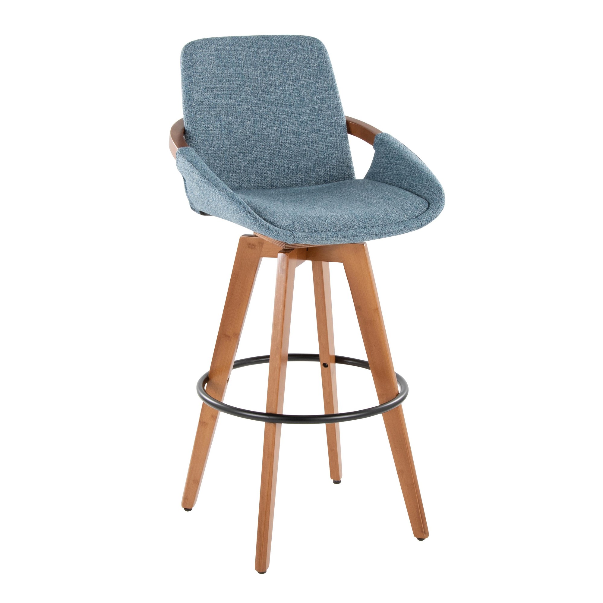 Cosmo-Mid-Century-Blue-Noise-29-Inch-Swivel-Barstool-2