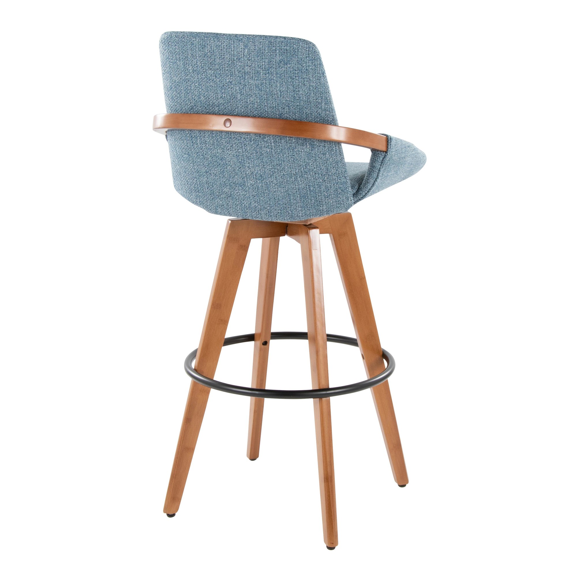 Cosmo-Mid-Century-Blue-Noise-29-Inch-Swivel-Barstool-4