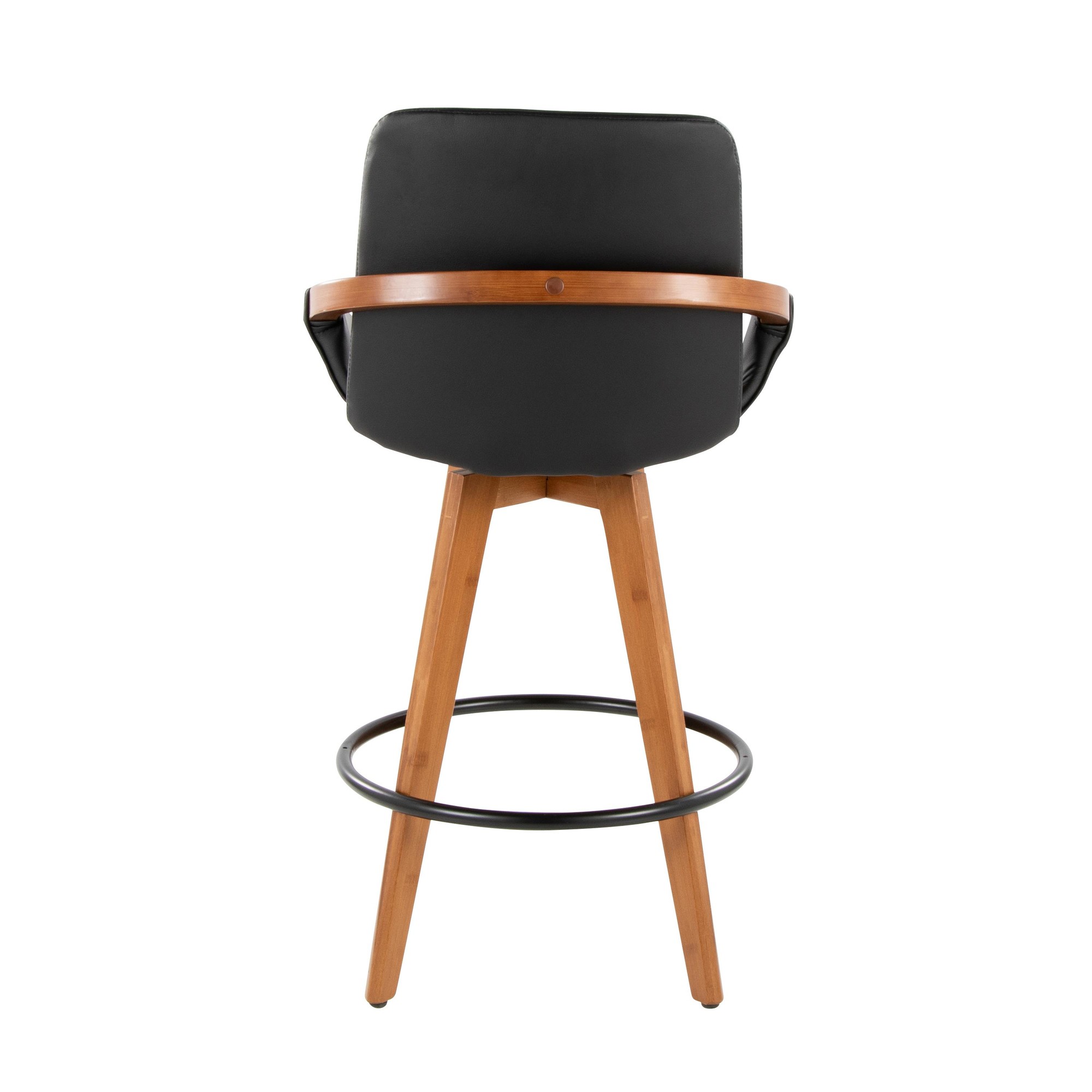 Cosmo-Mid-Century-Walnut-and-Black-Faux-Leather-Counter-Stool-7
