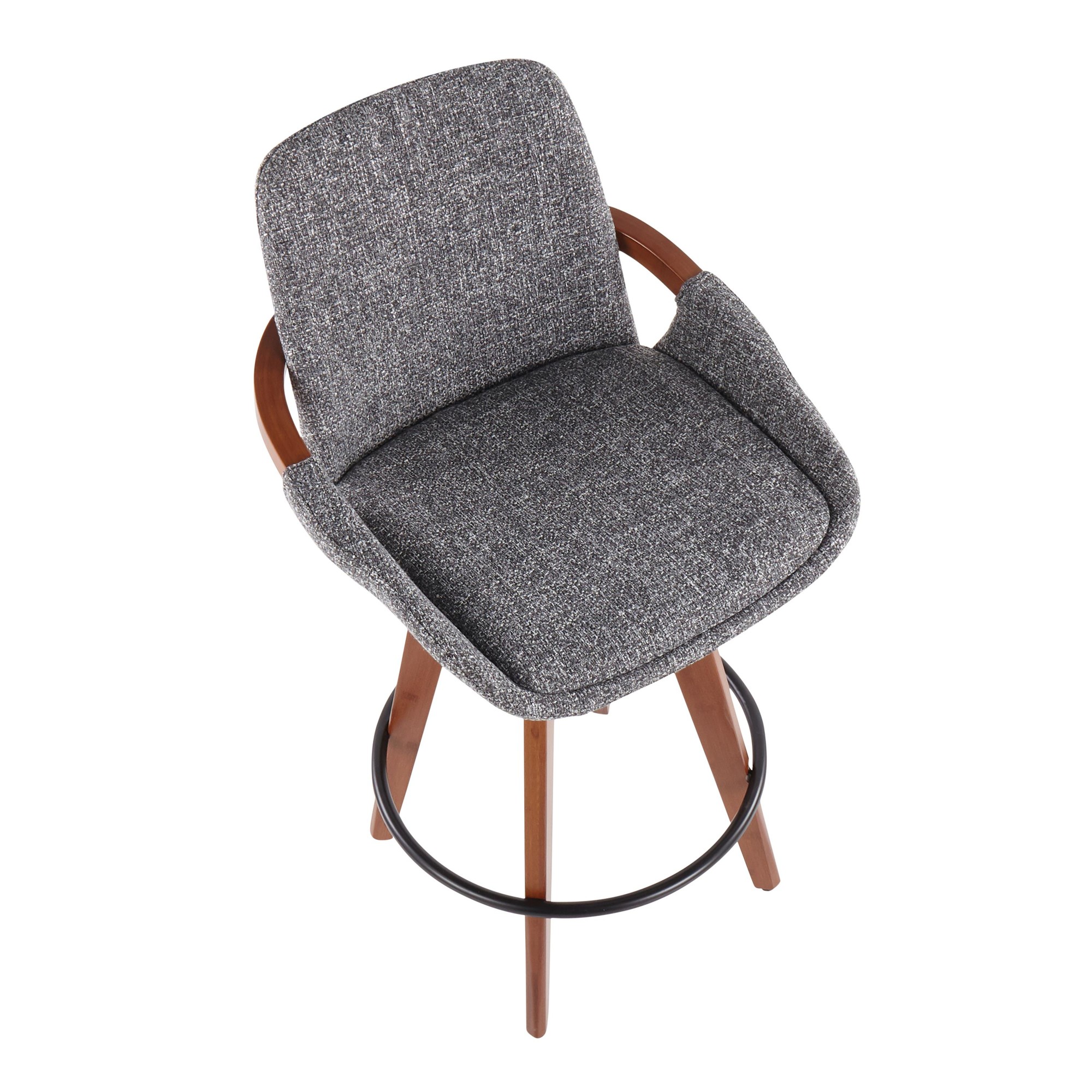 Cosmo-Mid-Century-Walnut-and-Grey-Noise-Fabric-Counter-Stool-10