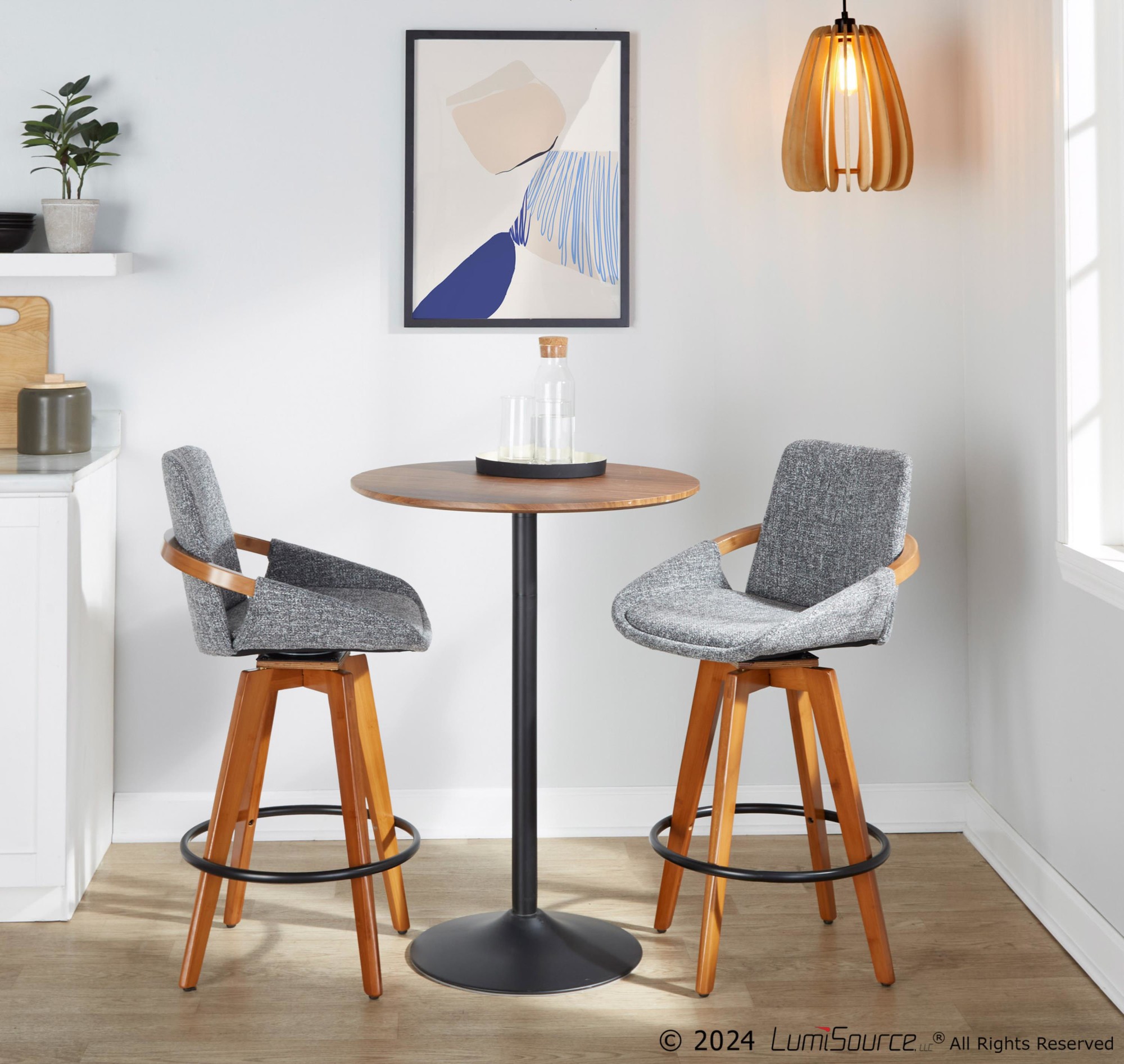 Cosmo-Mid-Century-Walnut-and-Grey-Noise-Fabric-Counter-Stool-3
