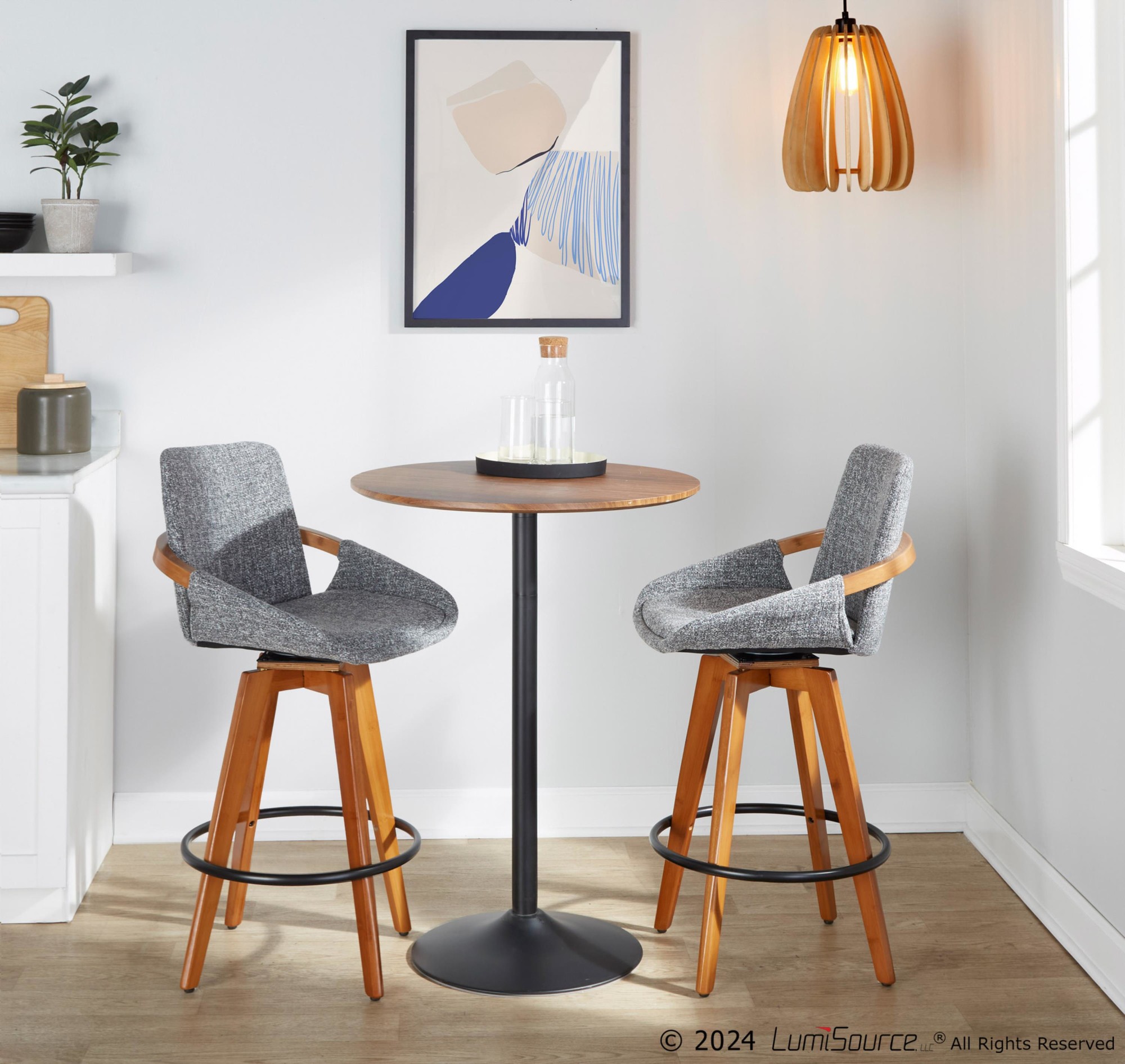 Cosmo-Mid-Century-Walnut-and-Grey-Noise-Fabric-Counter-Stool-4