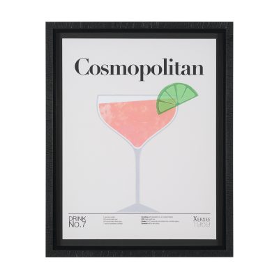 Cosmopolitan-by-Mercana-Studio-a-Hand-Embelished-Textured-Framed-Art-Print-Matted-under-Glass