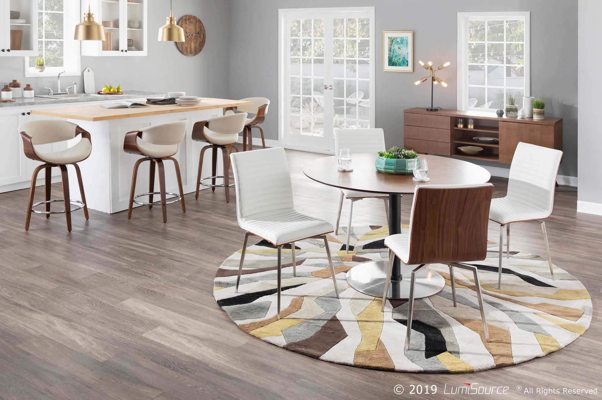 Curvini-Mid-Century-Modern-Walnut-and-Cream-Counter-Stools-Set-of-2-1