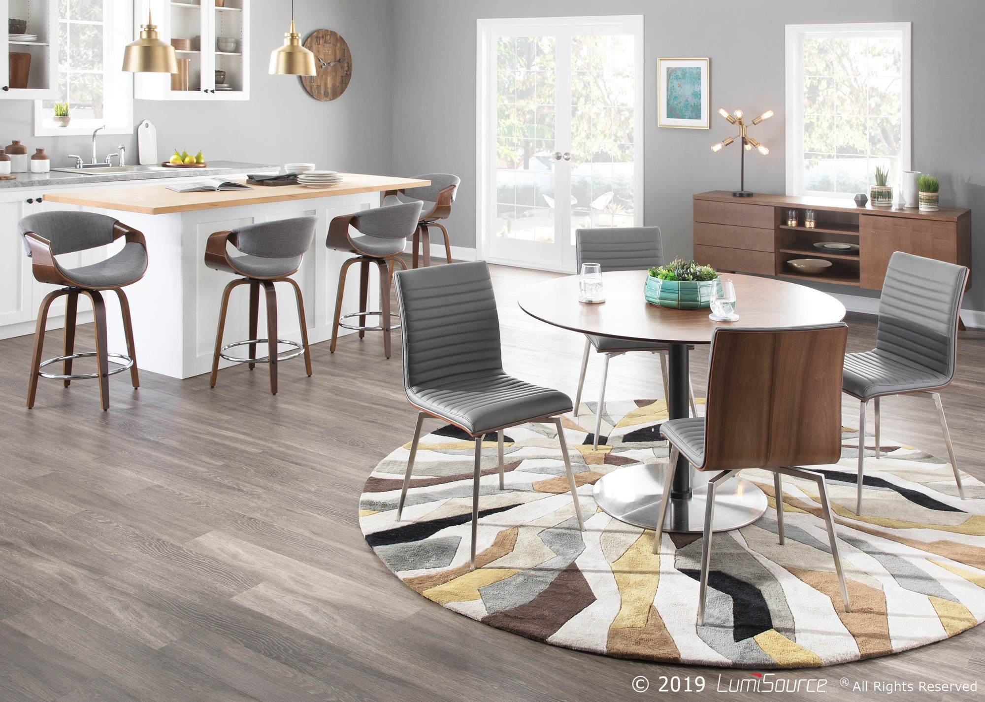 Curvini-Mid-Century-Modern-Walnut-and-Grey-Counter-Stools-Set-of-2-2