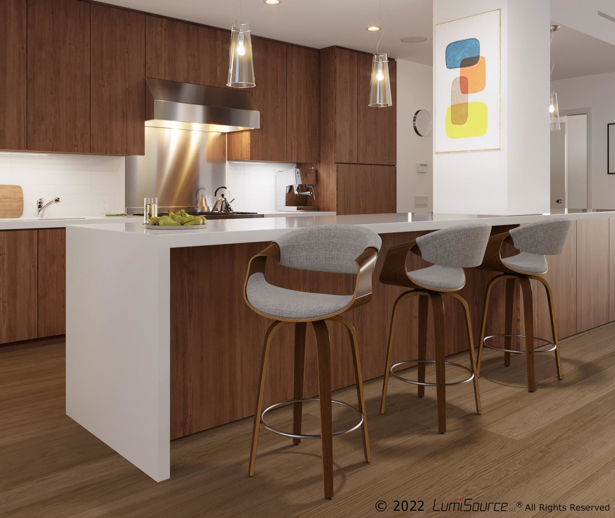 Curvini-Mid-Century-Modern-Walnut-and-Grey-Counter-Stools-Set-of-2-3