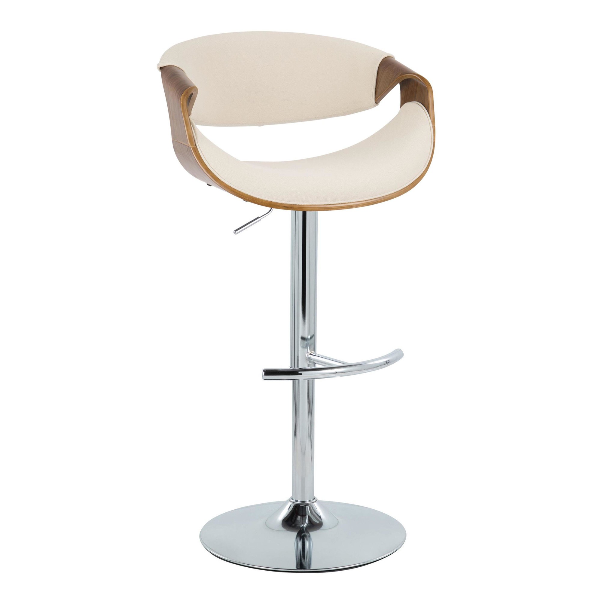 Curvo-Cream-Fabric-Mid-Century-Modern-Swivel-Barstool-Set-of-2-3