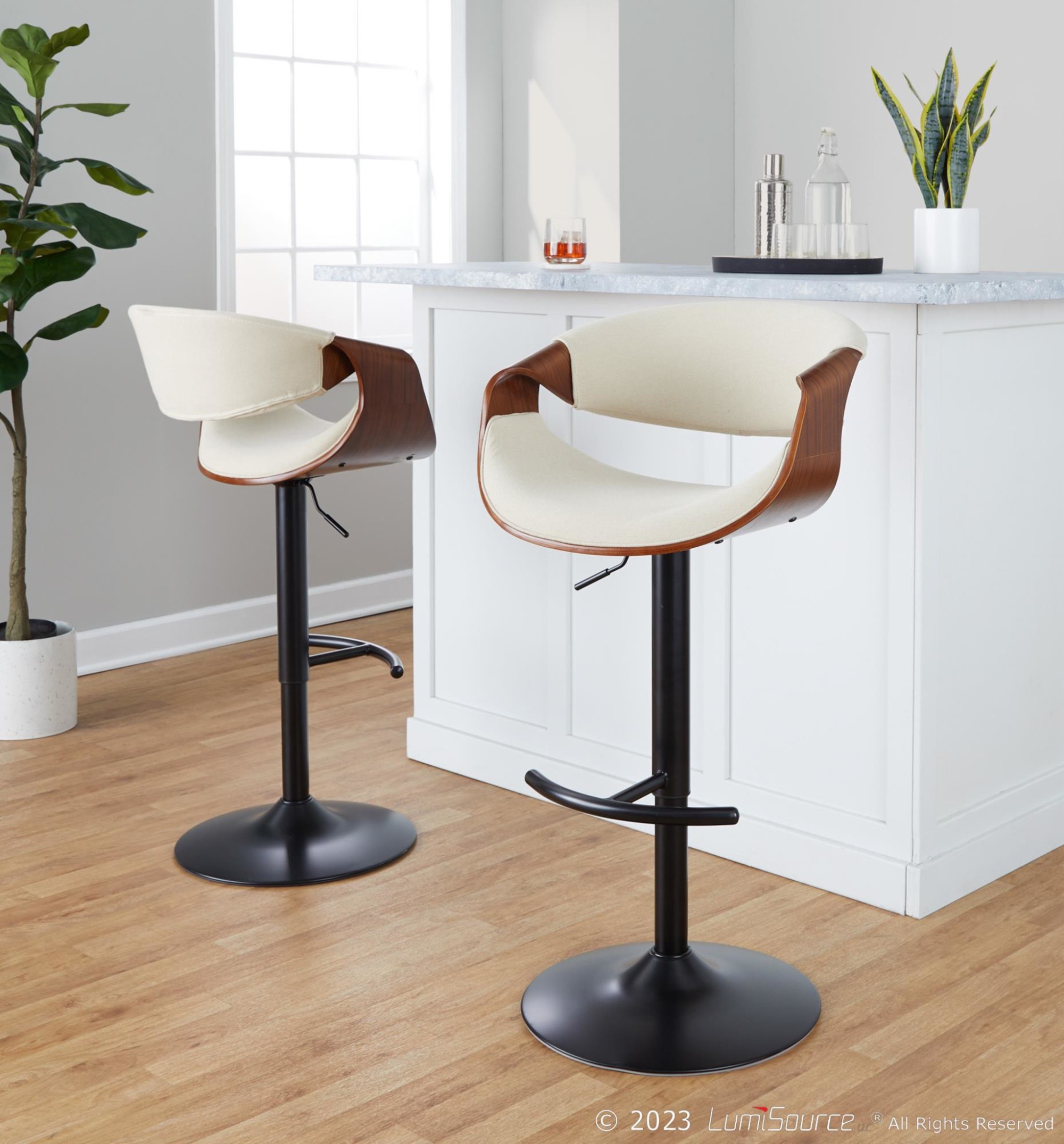 Curvo-Mid-Century-Modern-Black-Swivel-Barstool-Set-Set-of-2-1