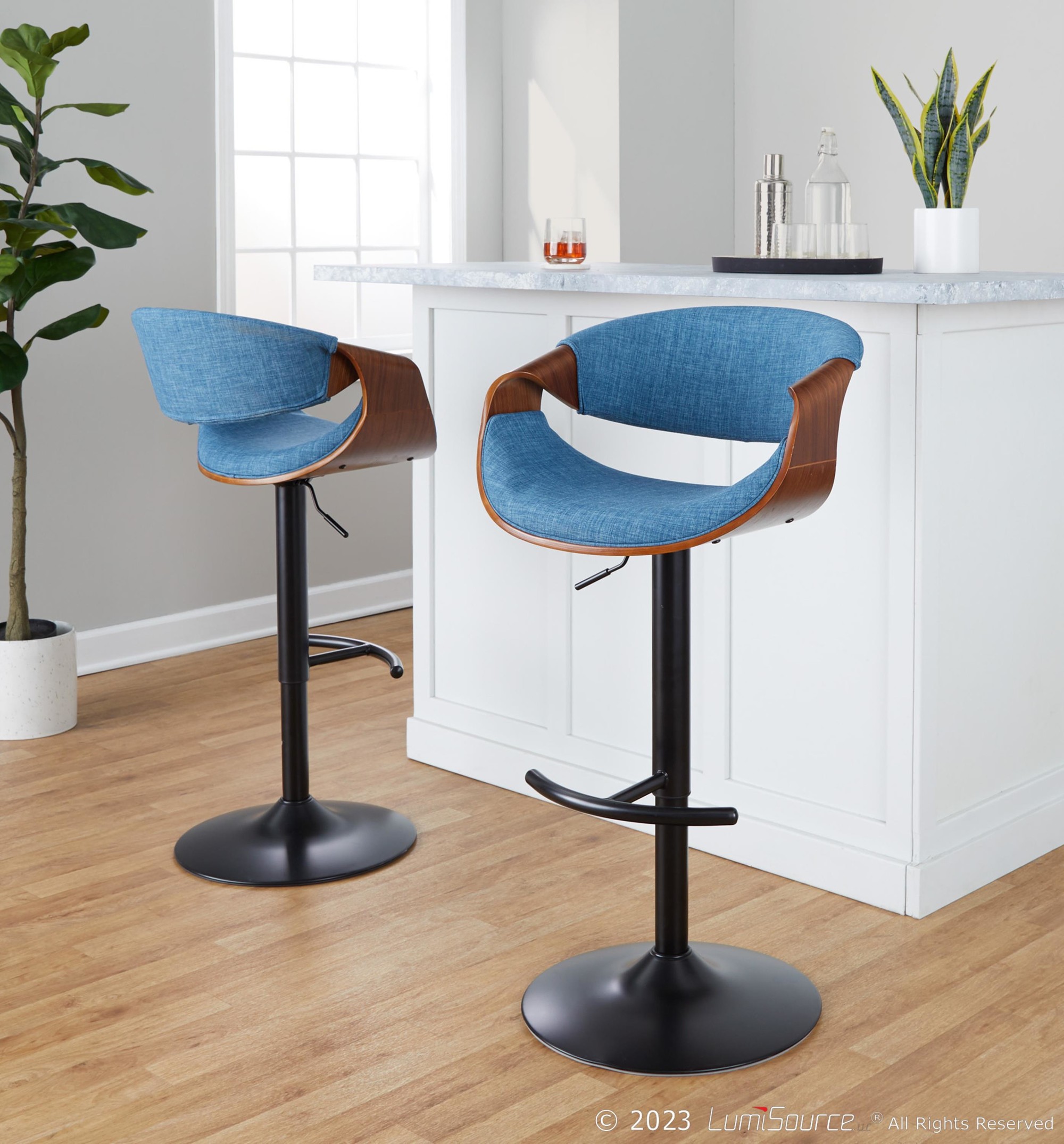 Curvo-Mid-Century-Modern-Blue-Swivel-Barstools-Set-of-2-1