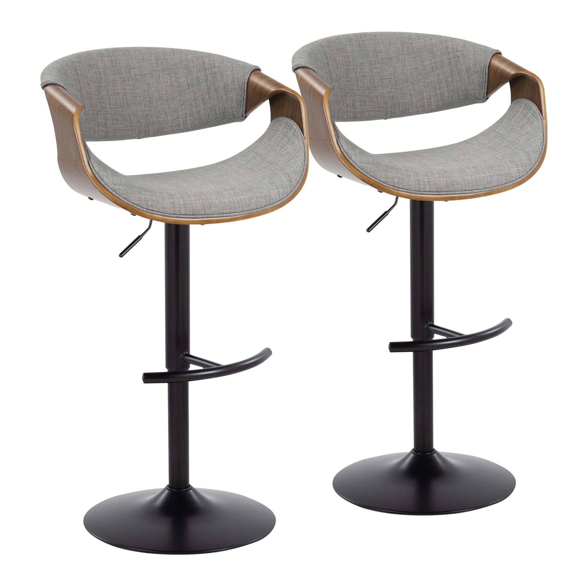 Curvo-Mid-Century-Modern-Light-Grey-Swivel-Barstools-Set-of-2-2