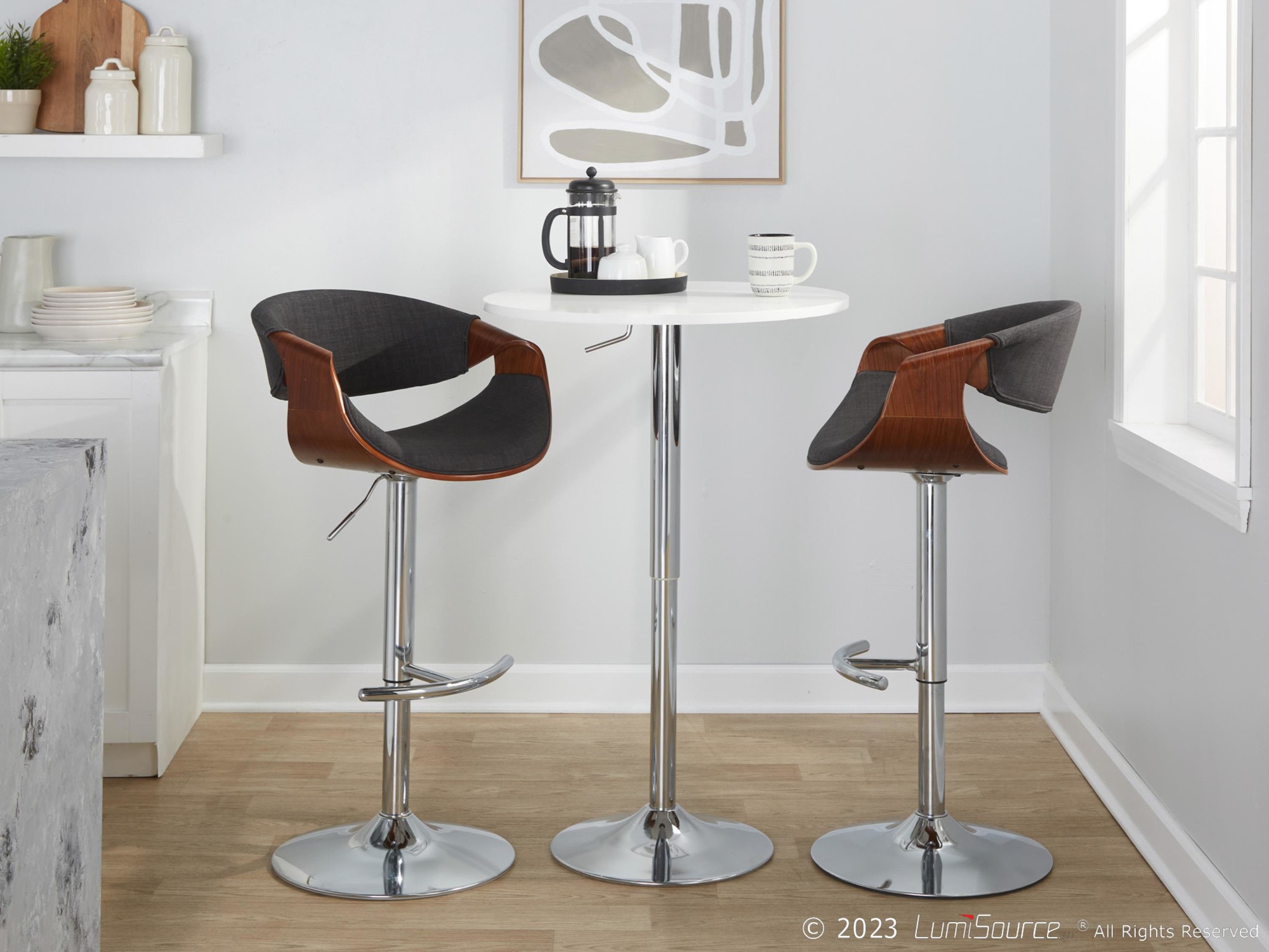 Curvo-Mid-Century-Modern-Swivel-Barstool-Chrome-Walnut-Charcoal-Set-of-2-1