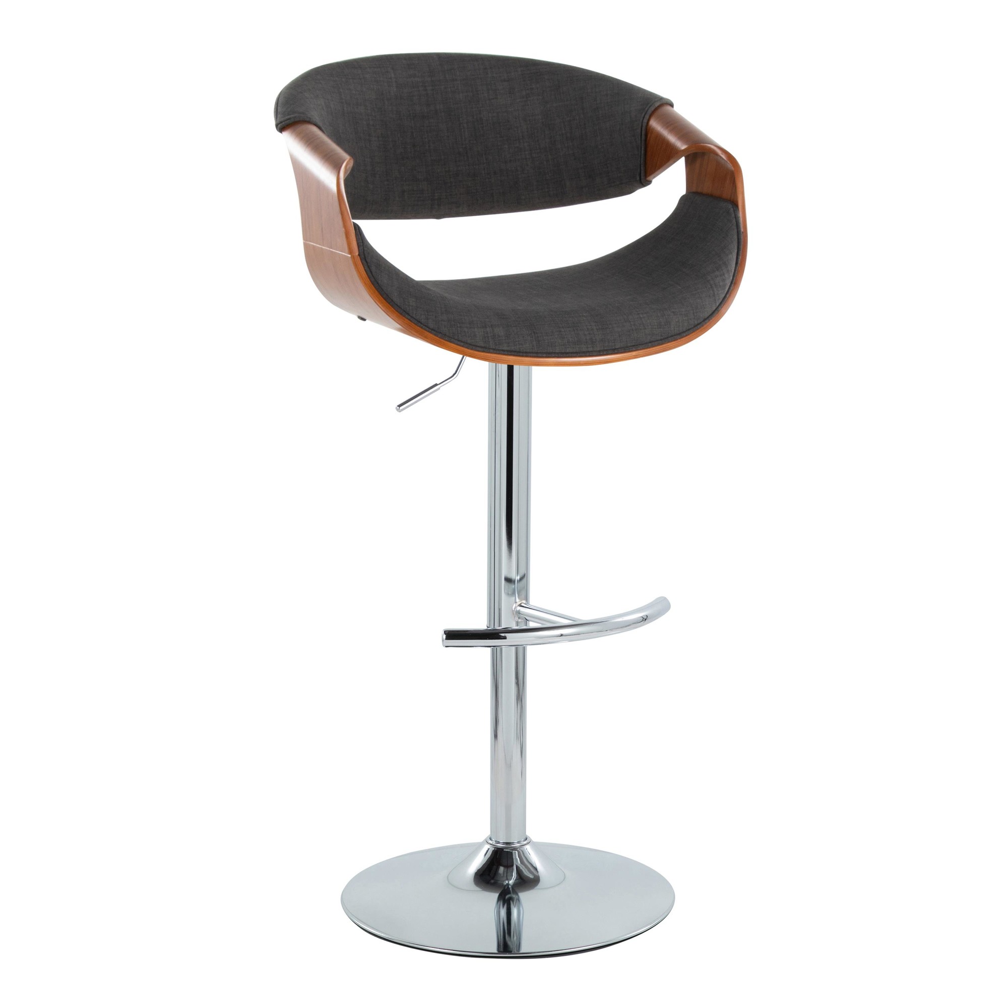 Curvo-Mid-Century-Modern-Swivel-Barstool-Chrome-Walnut-Charcoal-Set-of-2-5