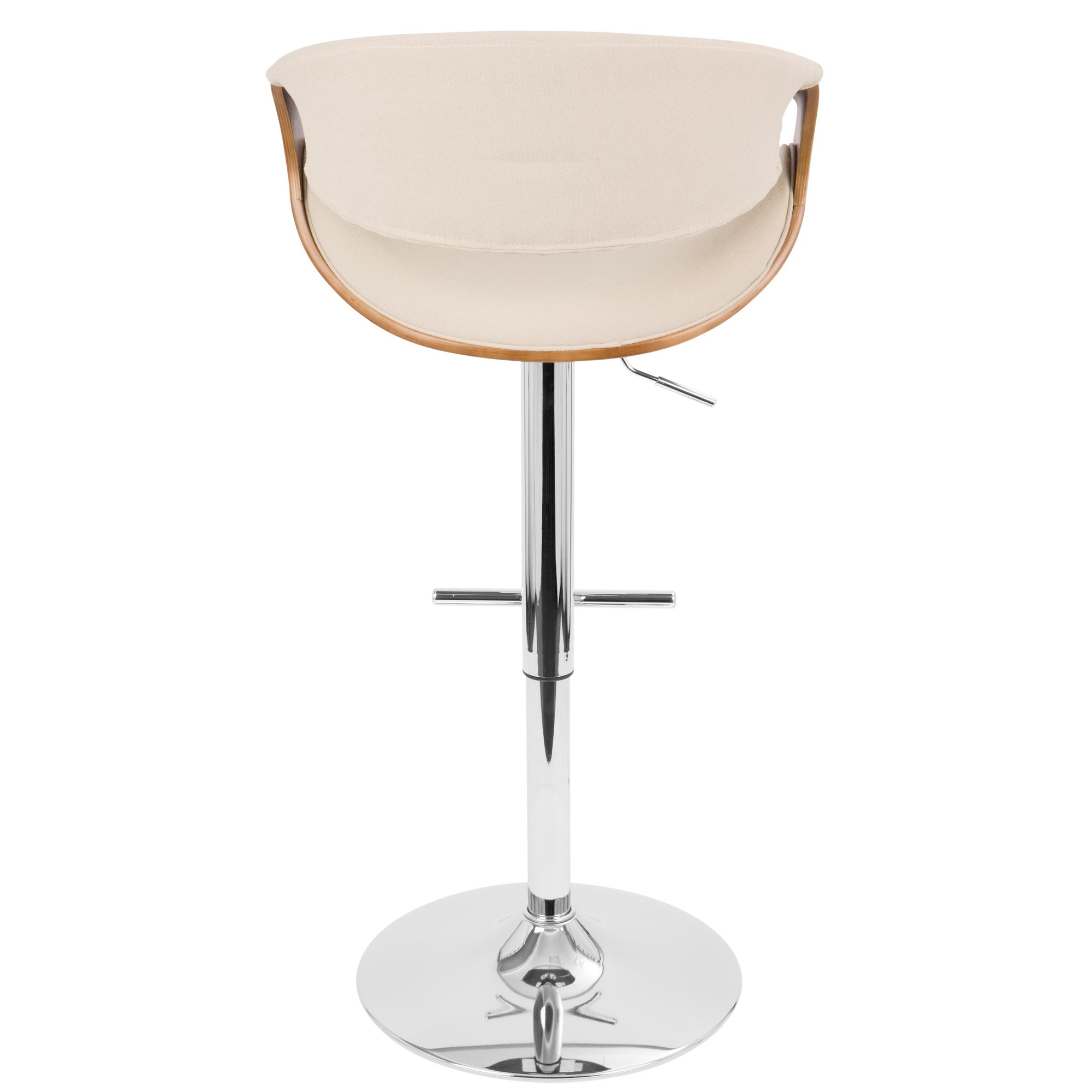 Curvo-Mid-Century-Modern-Swivel-Barstool-Chrome-Walnut-Cream-Set-of-2-6
