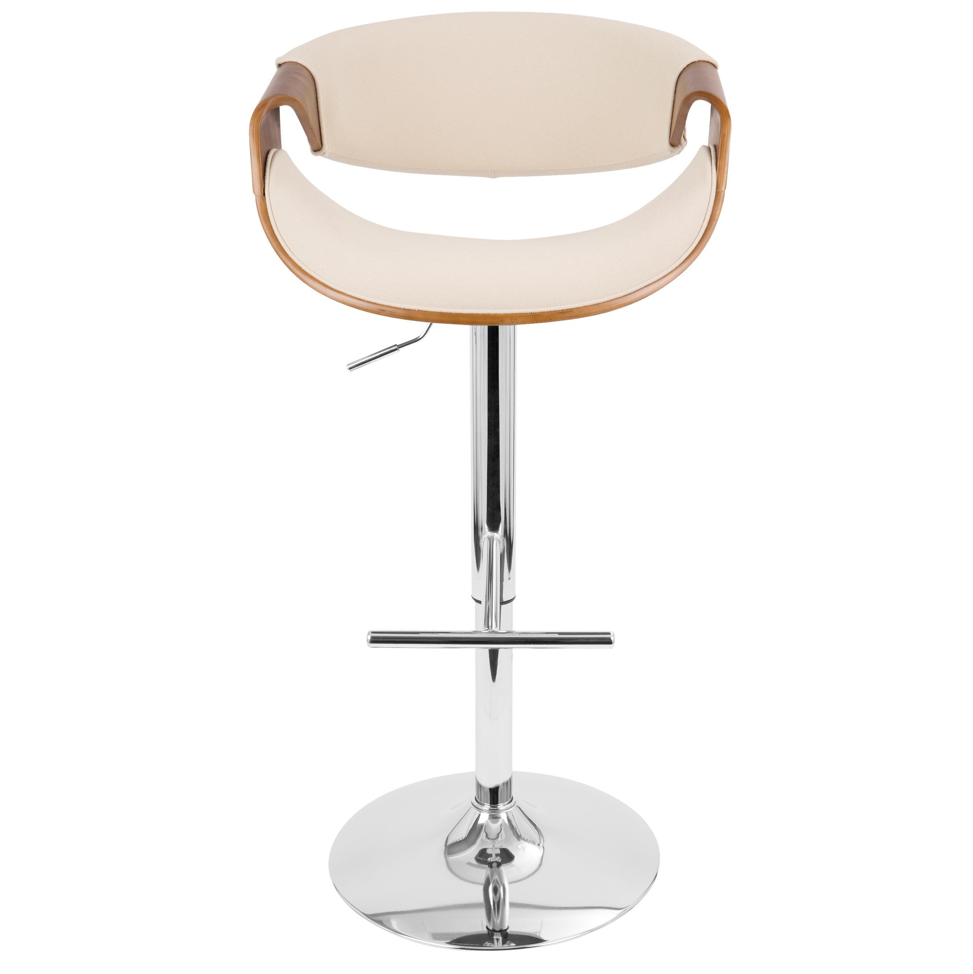 Curvo-Mid-Century-Modern-Swivel-Barstool-Chrome-Walnut-Cream-Set-of-2-7