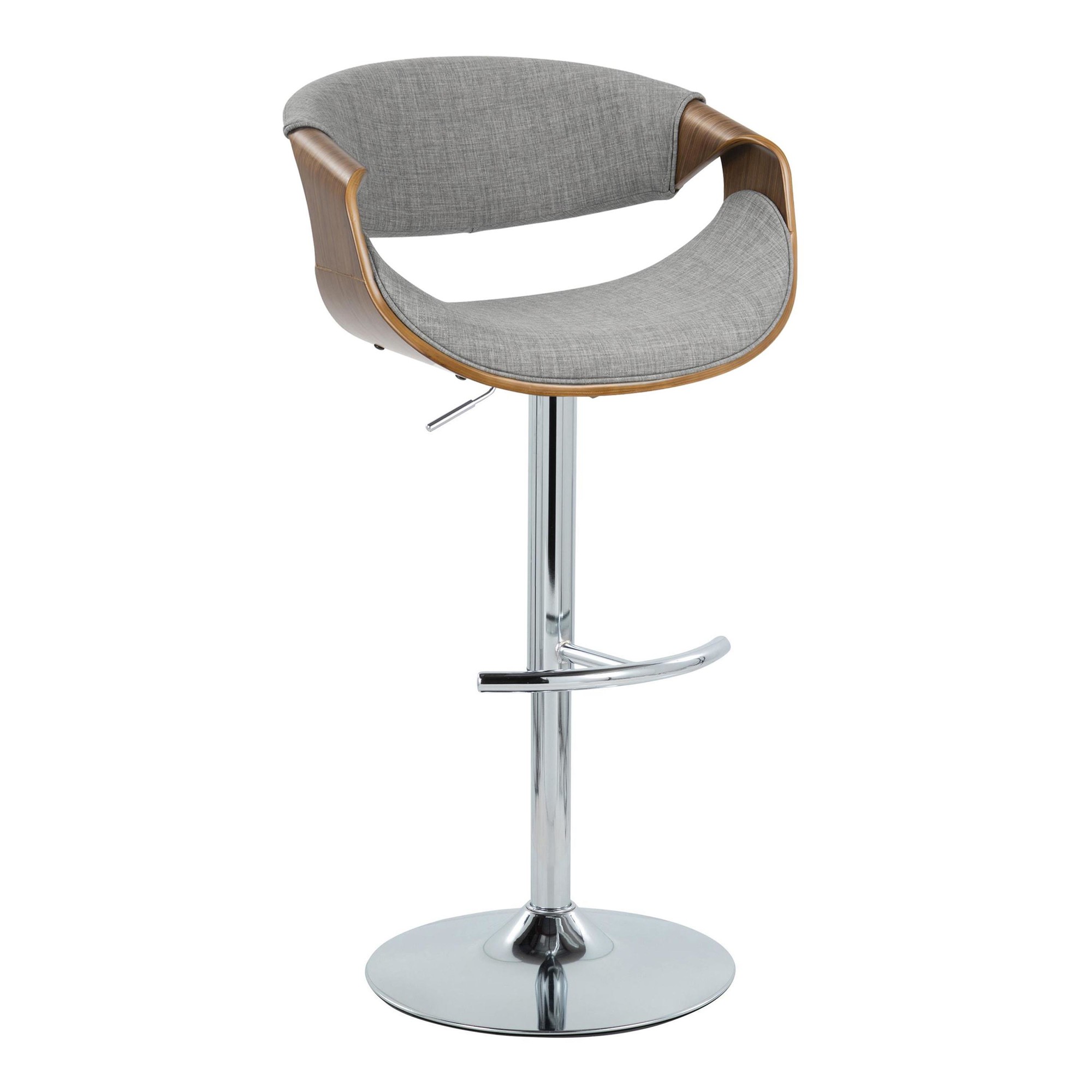 Curvo-Mid-Century-Modern-Swivel-Barstool-Chrome-Walnut-Light-Grey-Set-of-2-5