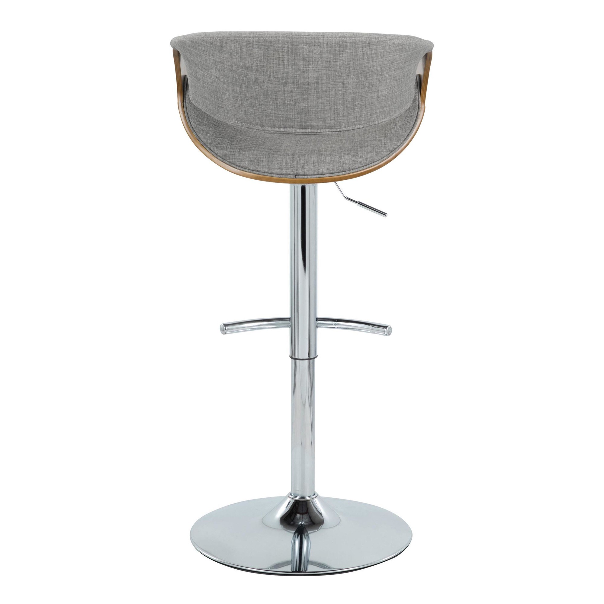 Curvo-Mid-Century-Modern-Swivel-Barstool-Chrome-Walnut-Light-Grey-Set-of-2-8
