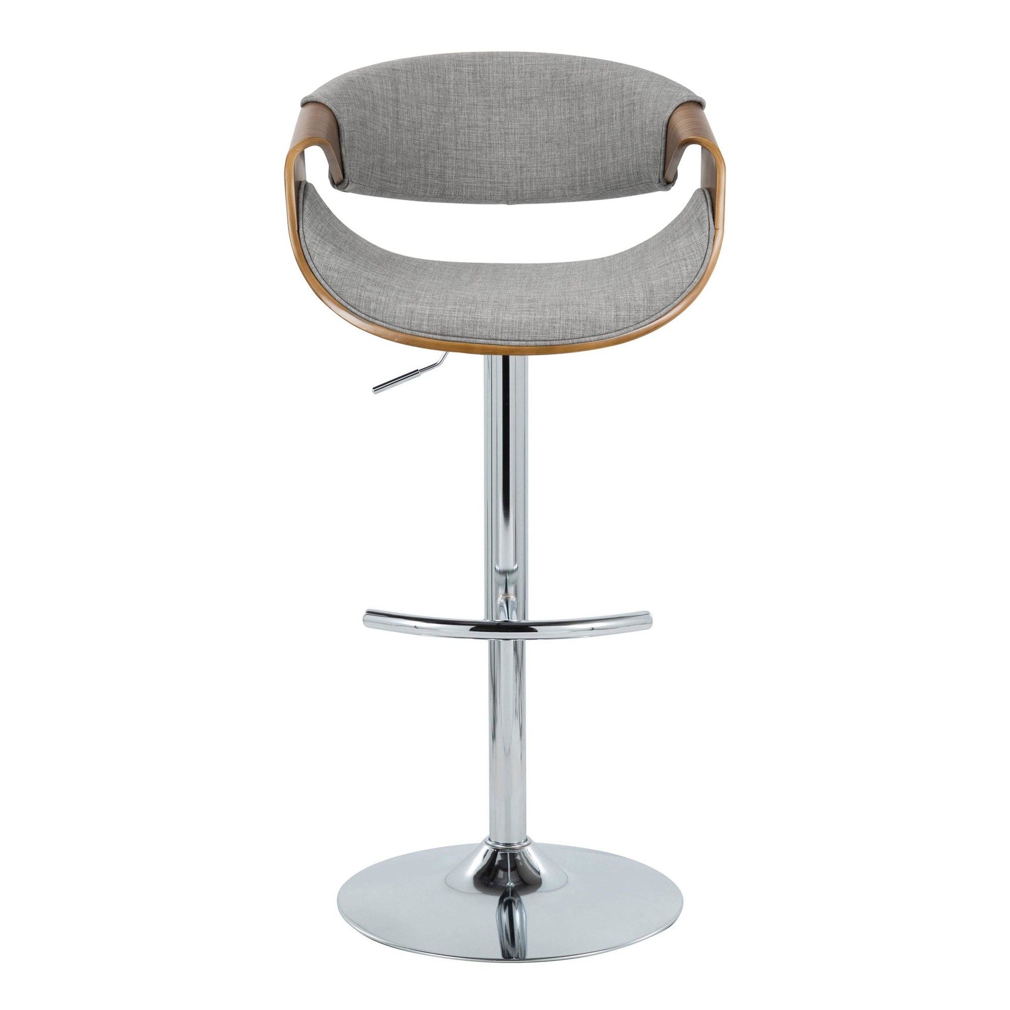Curvo-Mid-Century-Modern-Swivel-Barstool-Chrome-Walnut-Light-Grey-Set-of-2-9