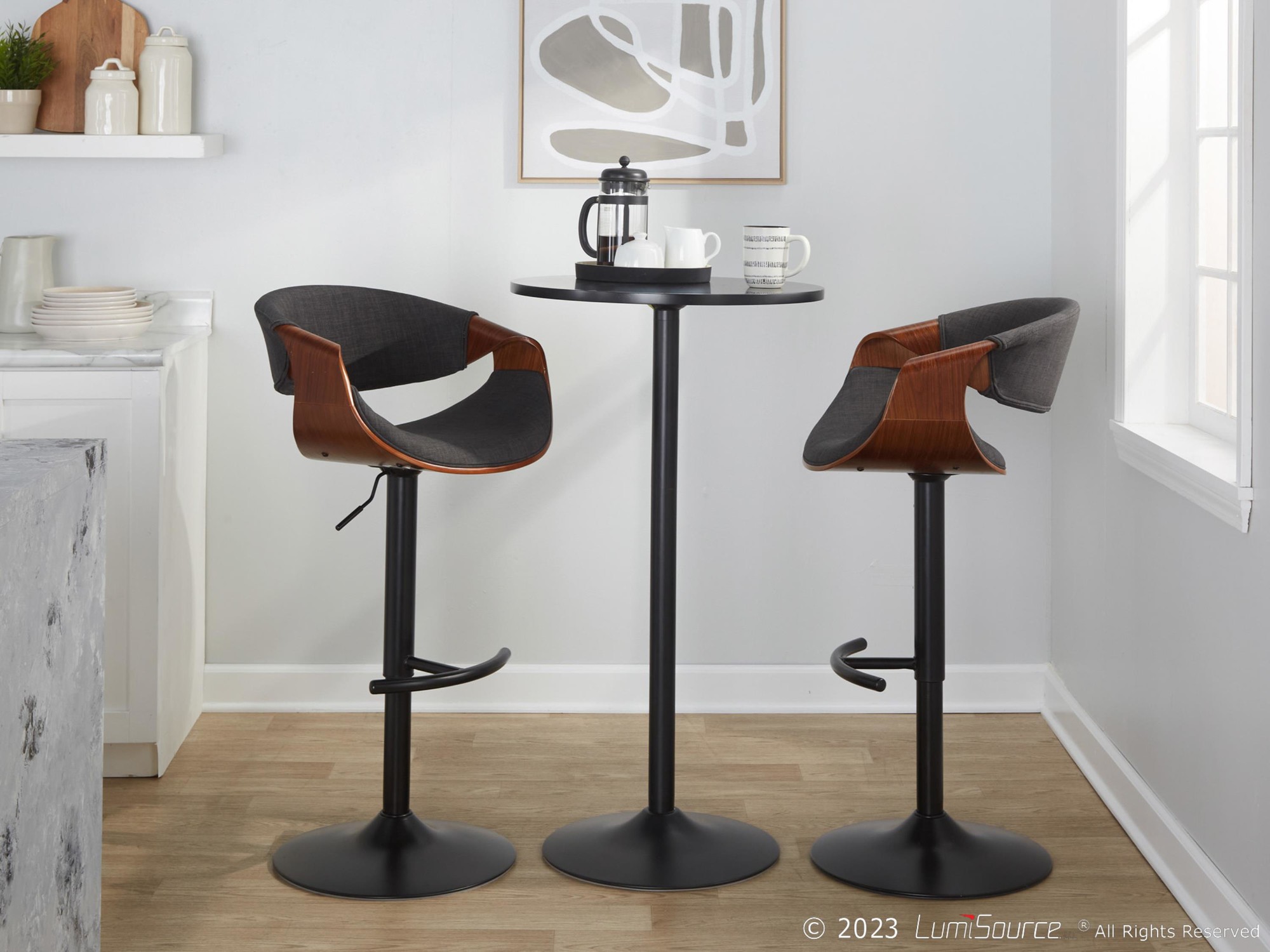 Curvo-Mid-Century-Modern-Swivel-Barstool-Walnut-Charcoal-Set-of-2-2