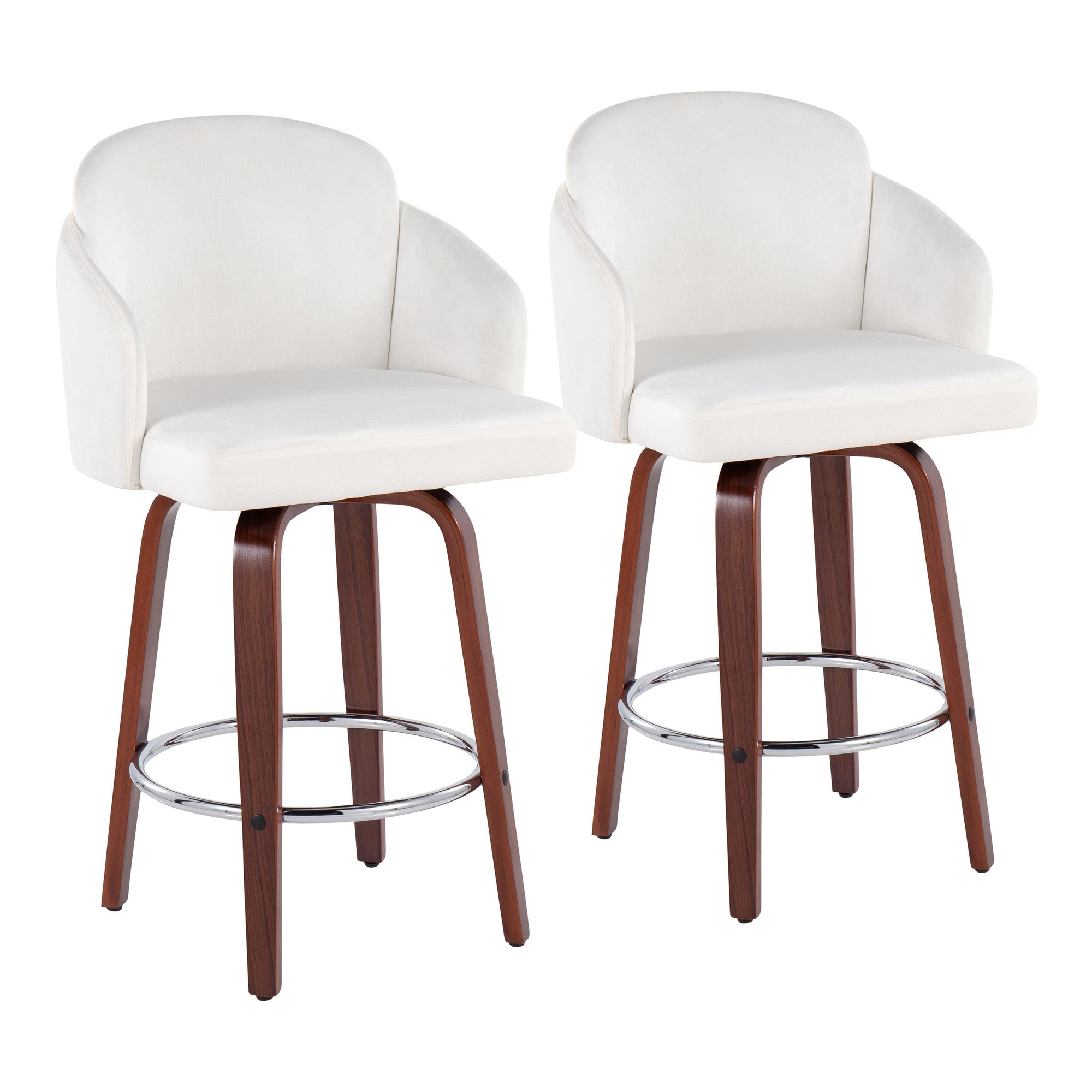 Dahlia-Walnut-Wood-Cream-Velvet-Contemporary-Counter-Stools-Set-of-2-2