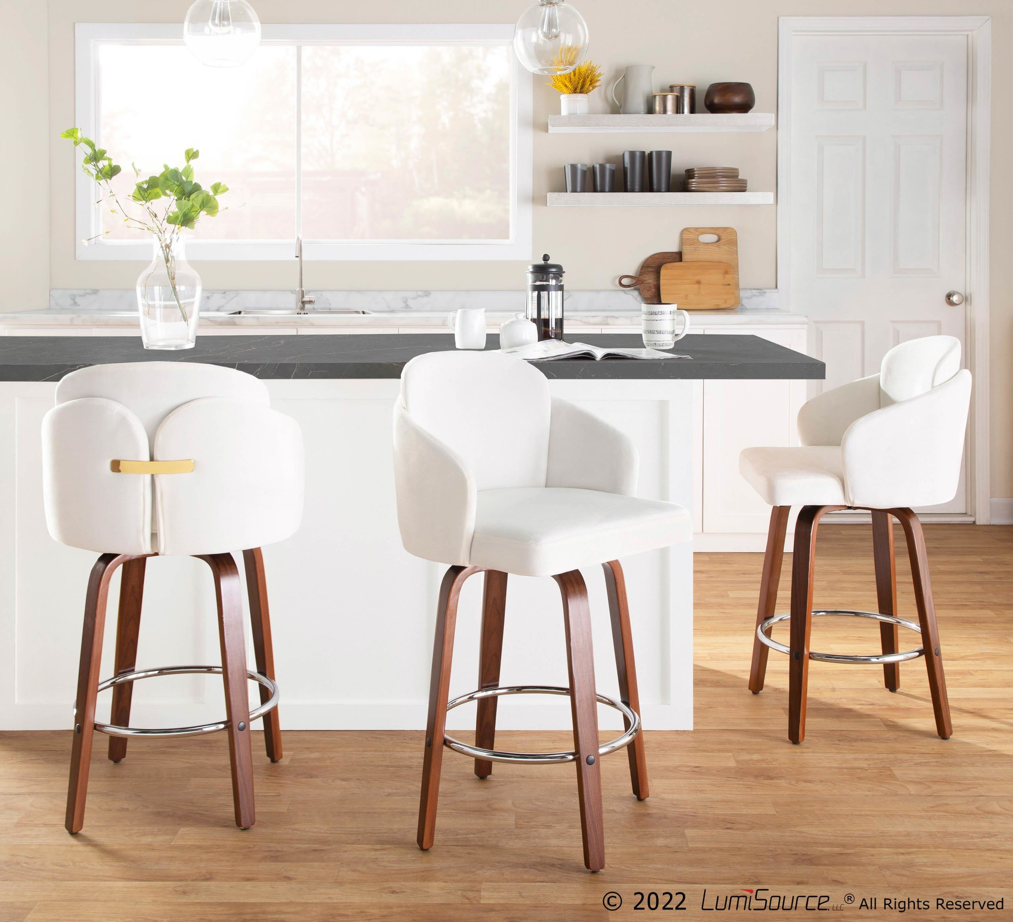 Dahlia-Walnut-Wood-Cream-Velvet-Contemporary-Counter-Stools-Set-of-2