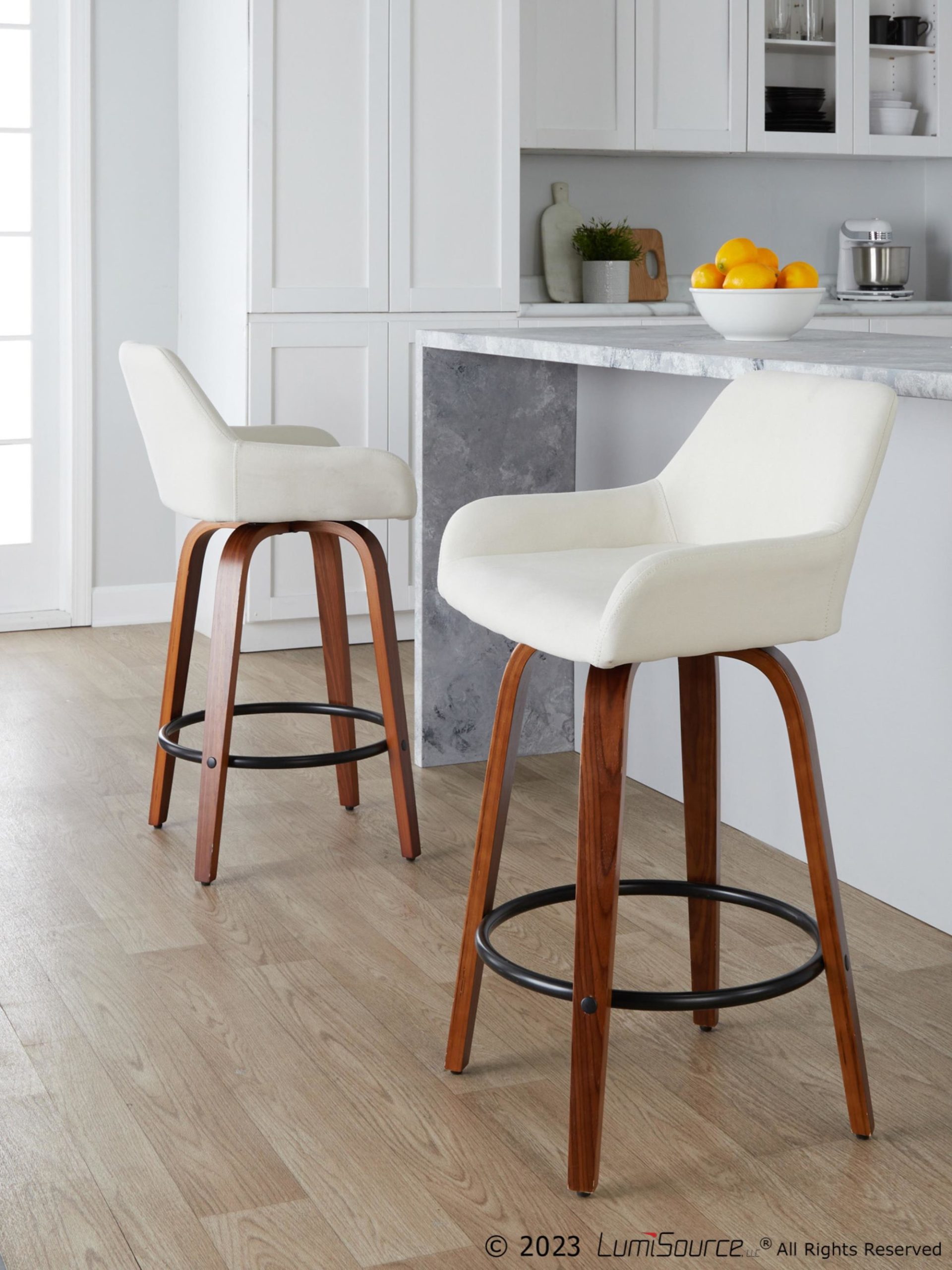 Daniella-26-Contemporary-Swivel-Counter-Stools-Walnut-Cream-Set-of-2-2