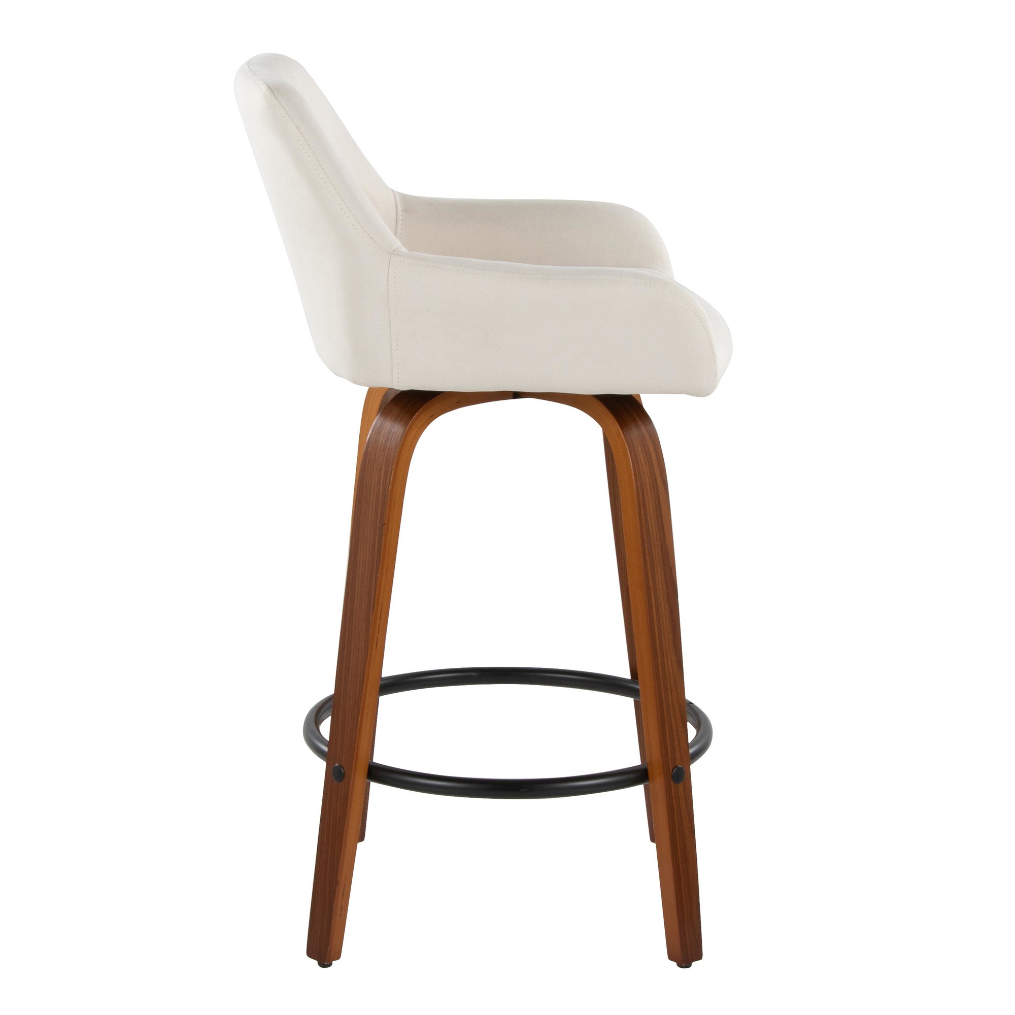 Daniella-26-Contemporary-Swivel-Counter-Stools-Walnut-Cream-Set-of-2-6