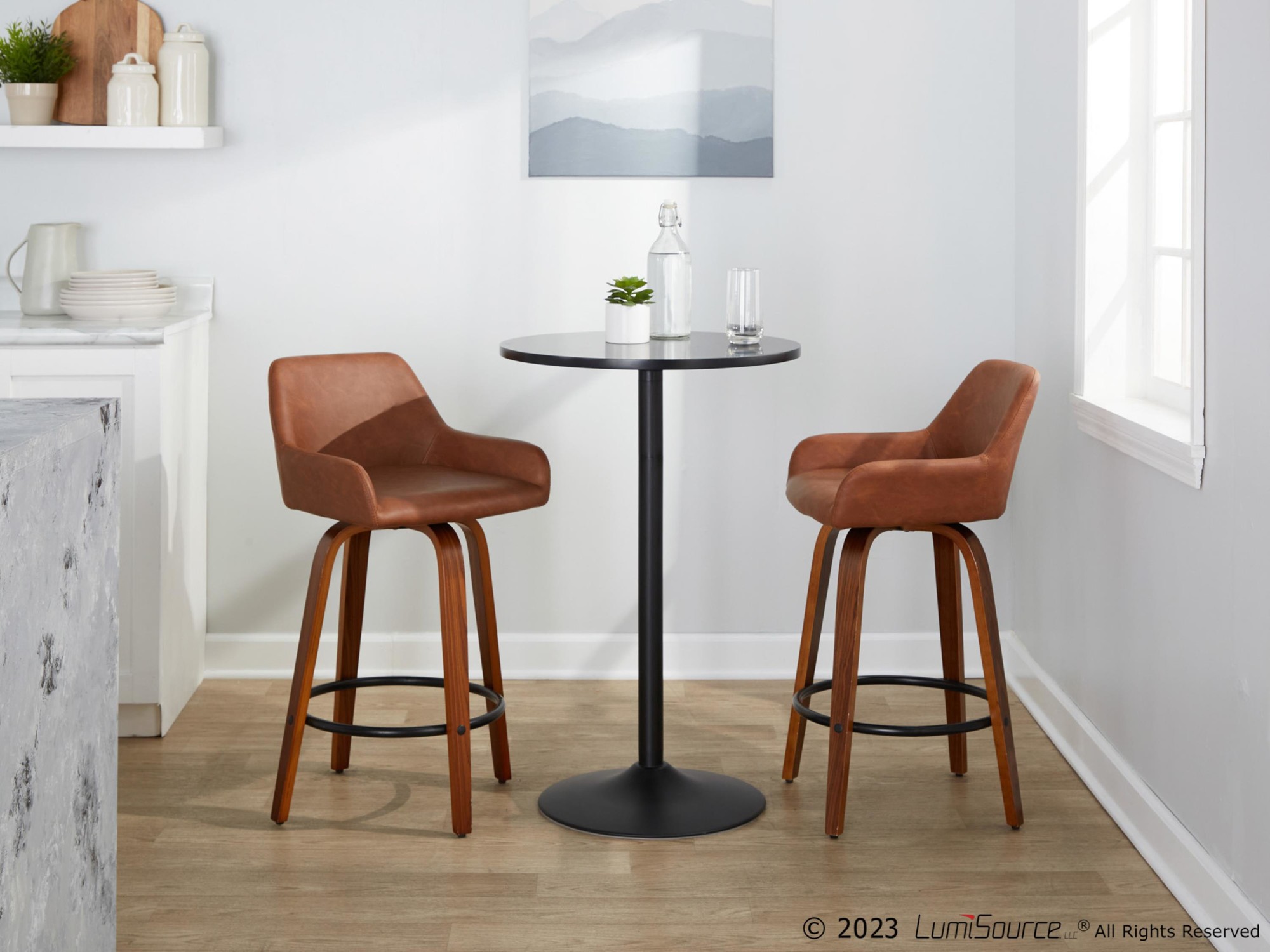 Daniella-26-Contemporary-Walnut-and-Camel-Swivel-Stools-Set-of-2-2