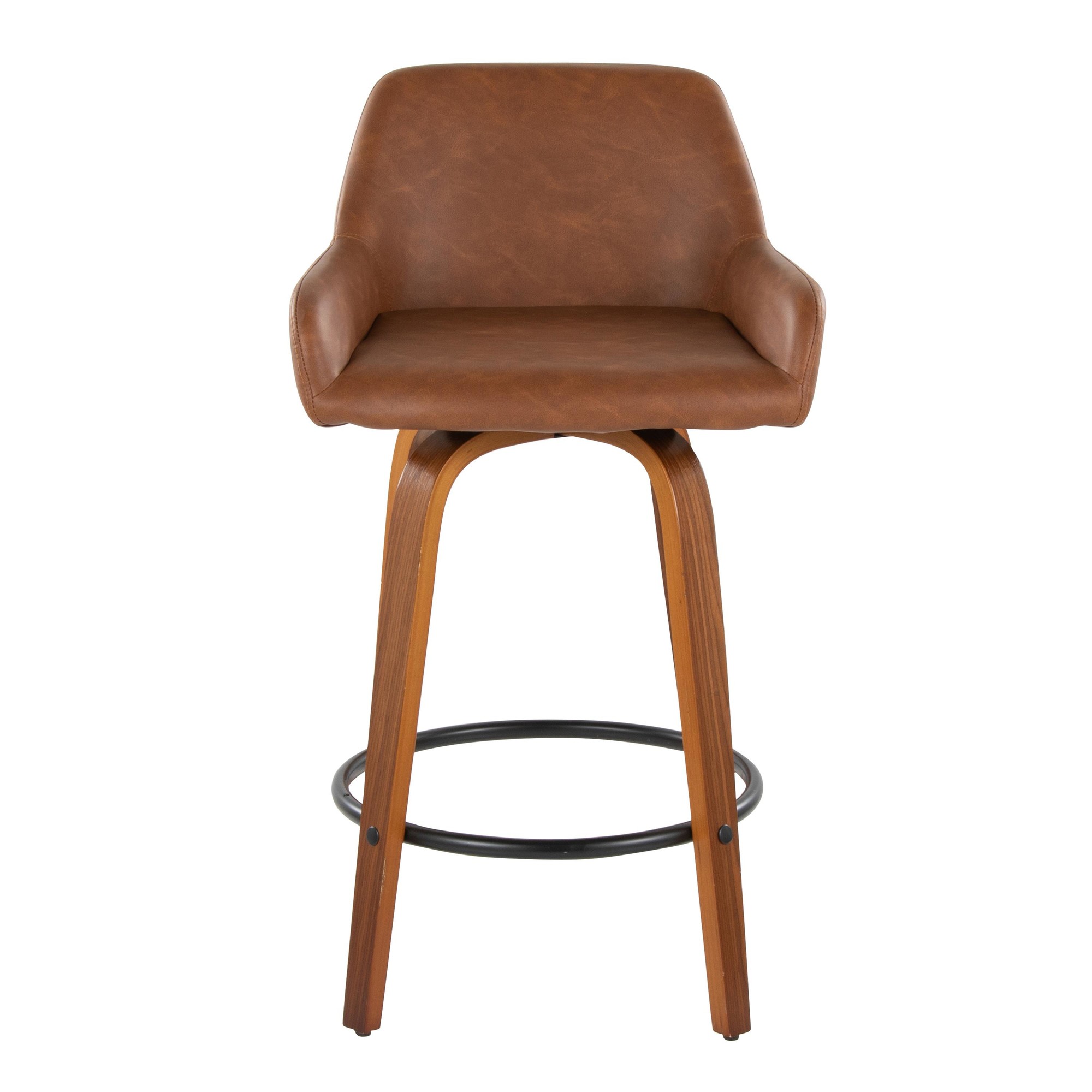 Daniella-26-Contemporary-Walnut-and-Camel-Swivel-Stools-Set-of-2-9