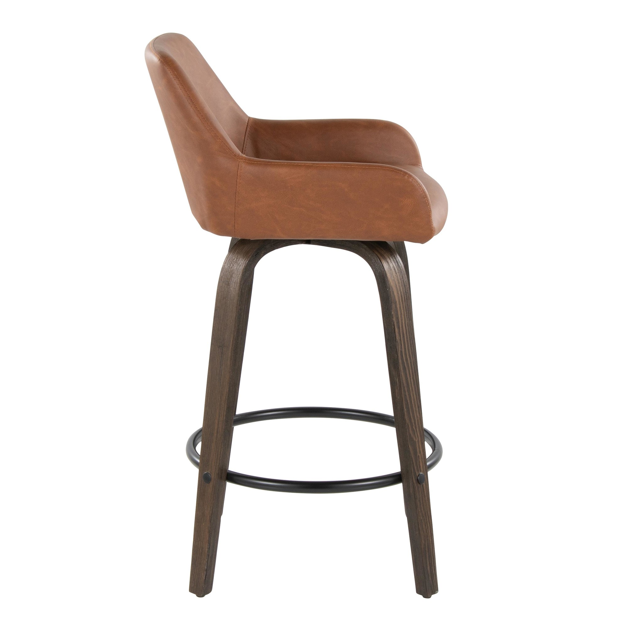 Daniella-26-Contemporary-Walnut-and-Camel-Swivel-Stools-w-Black-Metal-Footrest-Set-of-2-6