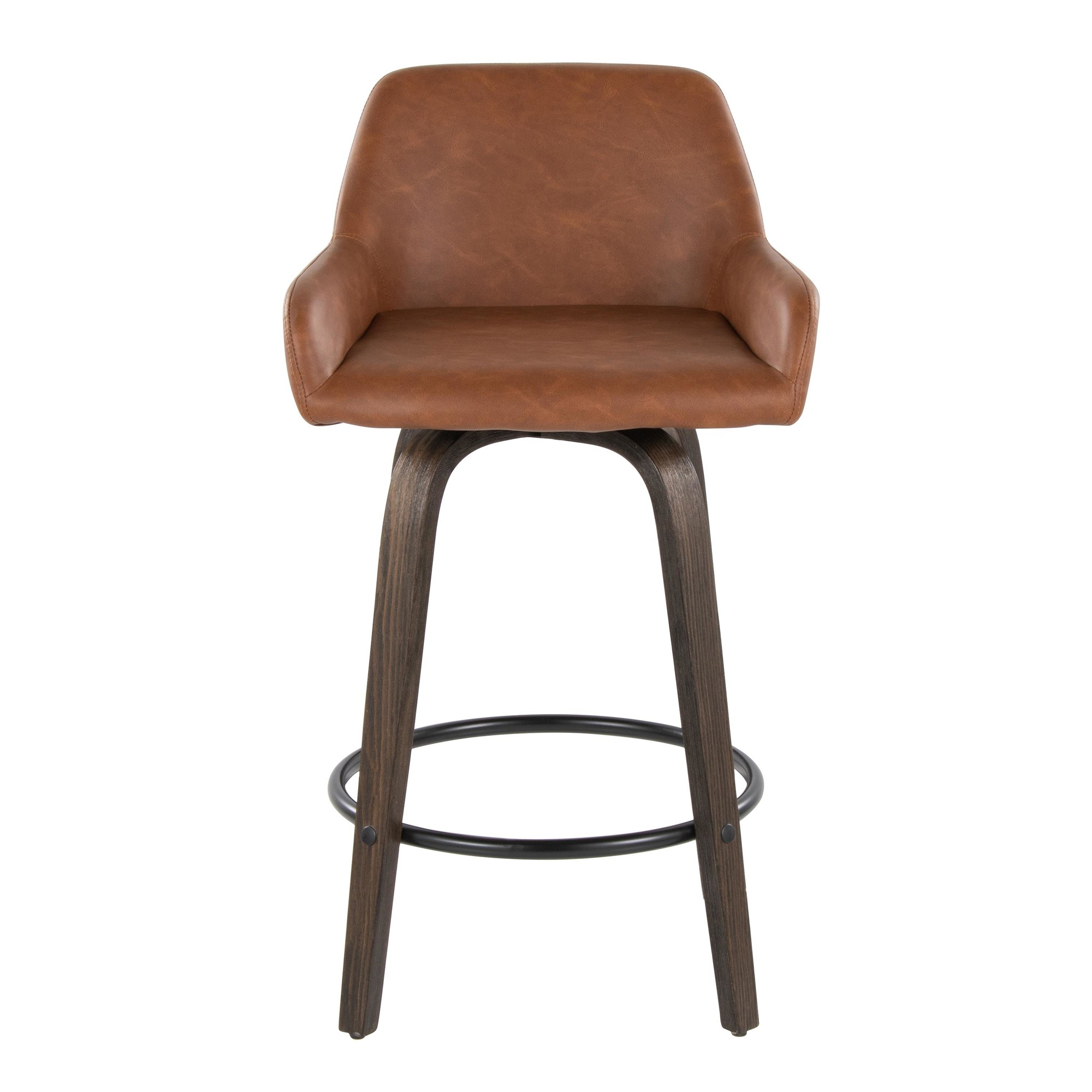 Daniella-26-Contemporary-Walnut-and-Camel-Swivel-Stools-w-Black-Metal-Footrest-Set-of-2-9
