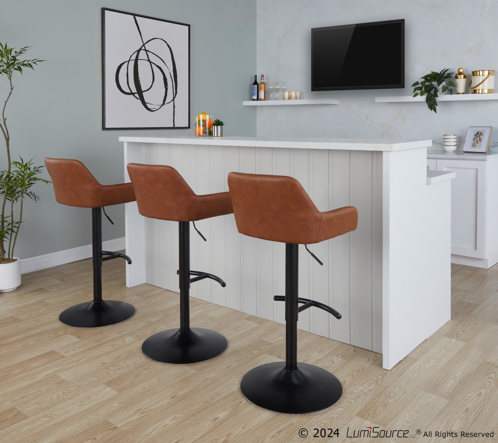 Daniella-Black-Metal-Camel-Contemporary-Adjustable-Swivel-Barstool-Set-of-2