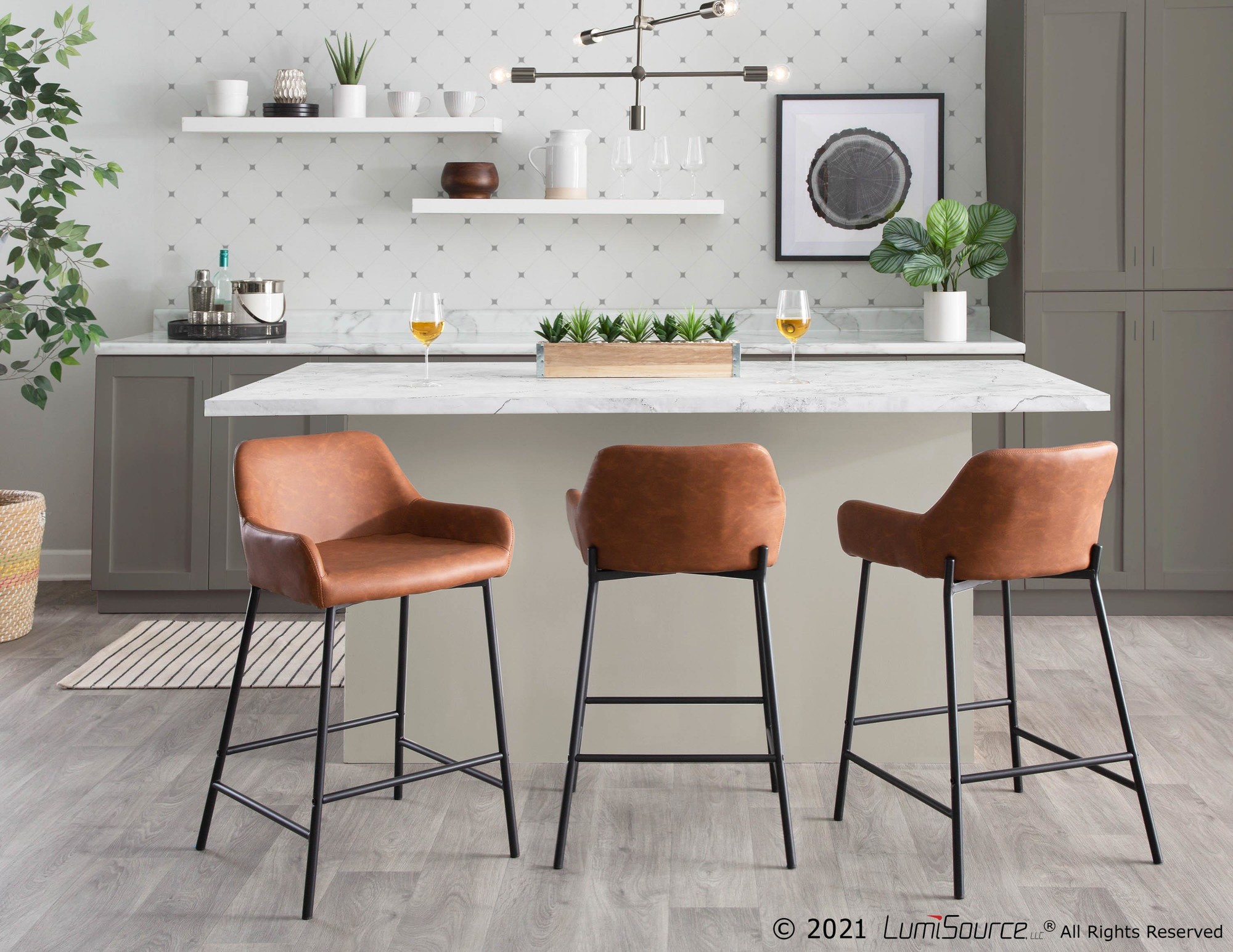 Daniella-Black-Metal-Camel-Faux-Leather-Counter-Stools-Set-of-2