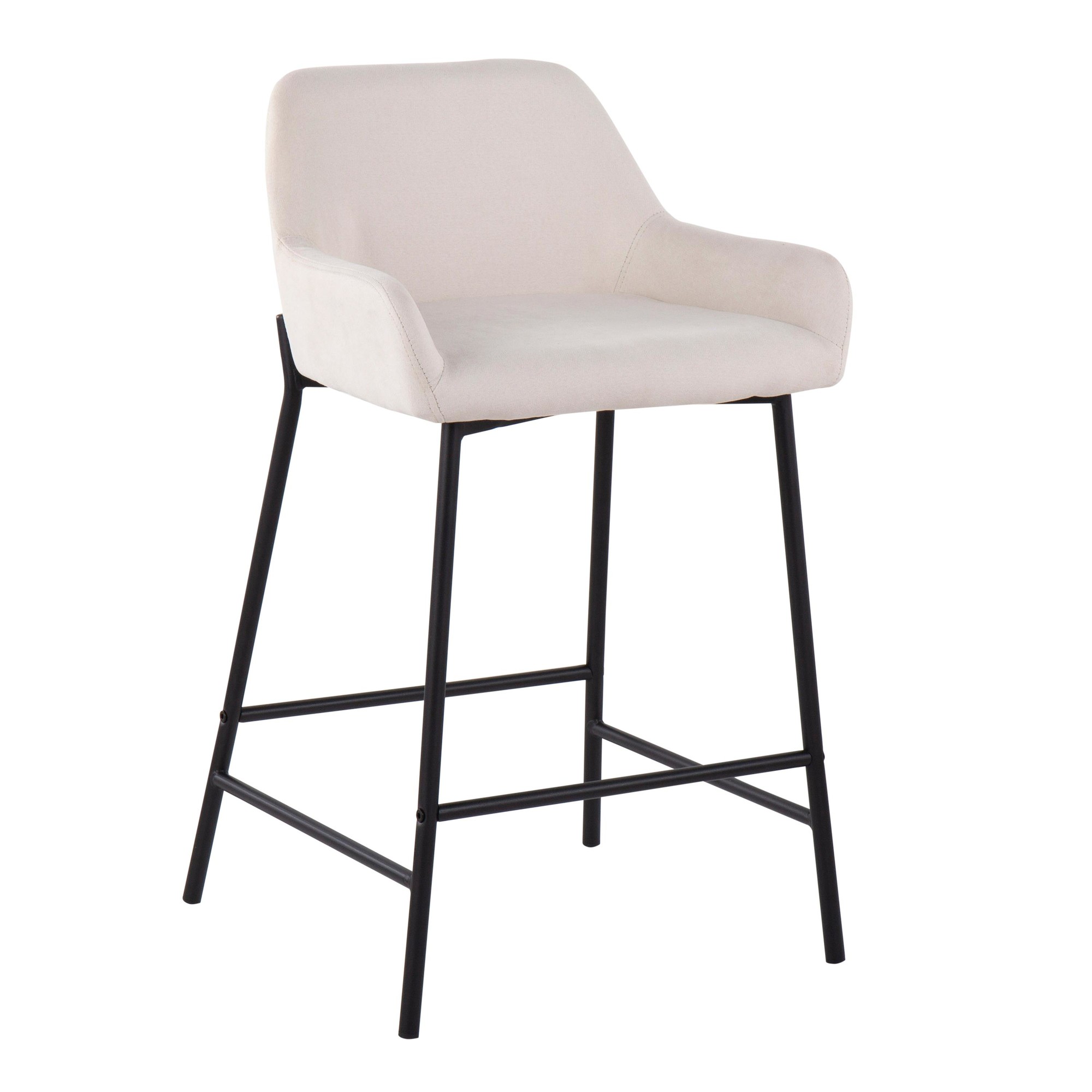 Daniella-Black-Metal-Cream-Fabric-Contemporary-Counter-Stools-Set-of-2-3