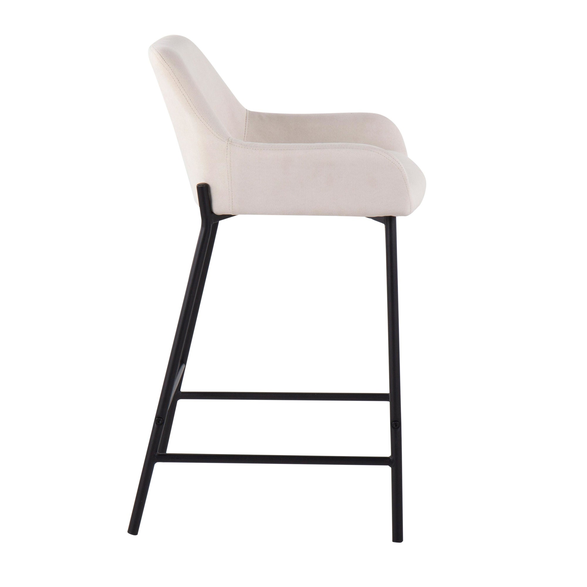 Daniella-Black-Metal-Cream-Fabric-Contemporary-Counter-Stools-Set-of-2-4
