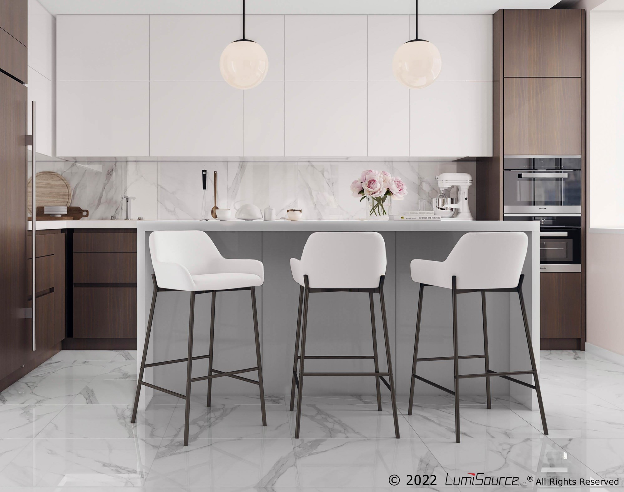 Daniella-Black-Metal-White-Faux-Leather-Bar-Stools-Set-of-2