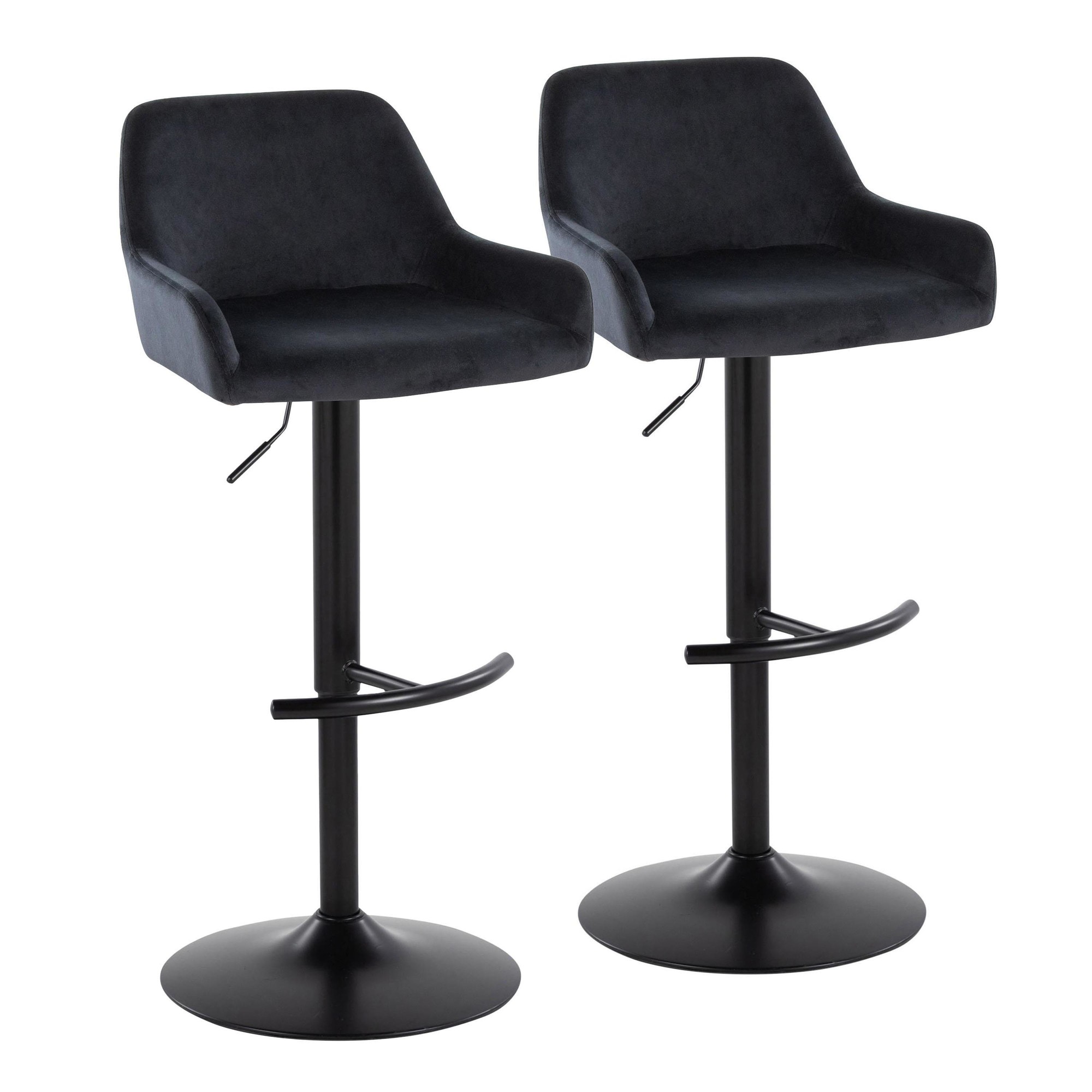 Daniella-Black-Velvet-Contemporary-Adjustable-Swivel-Barstools-Set-of-2-4