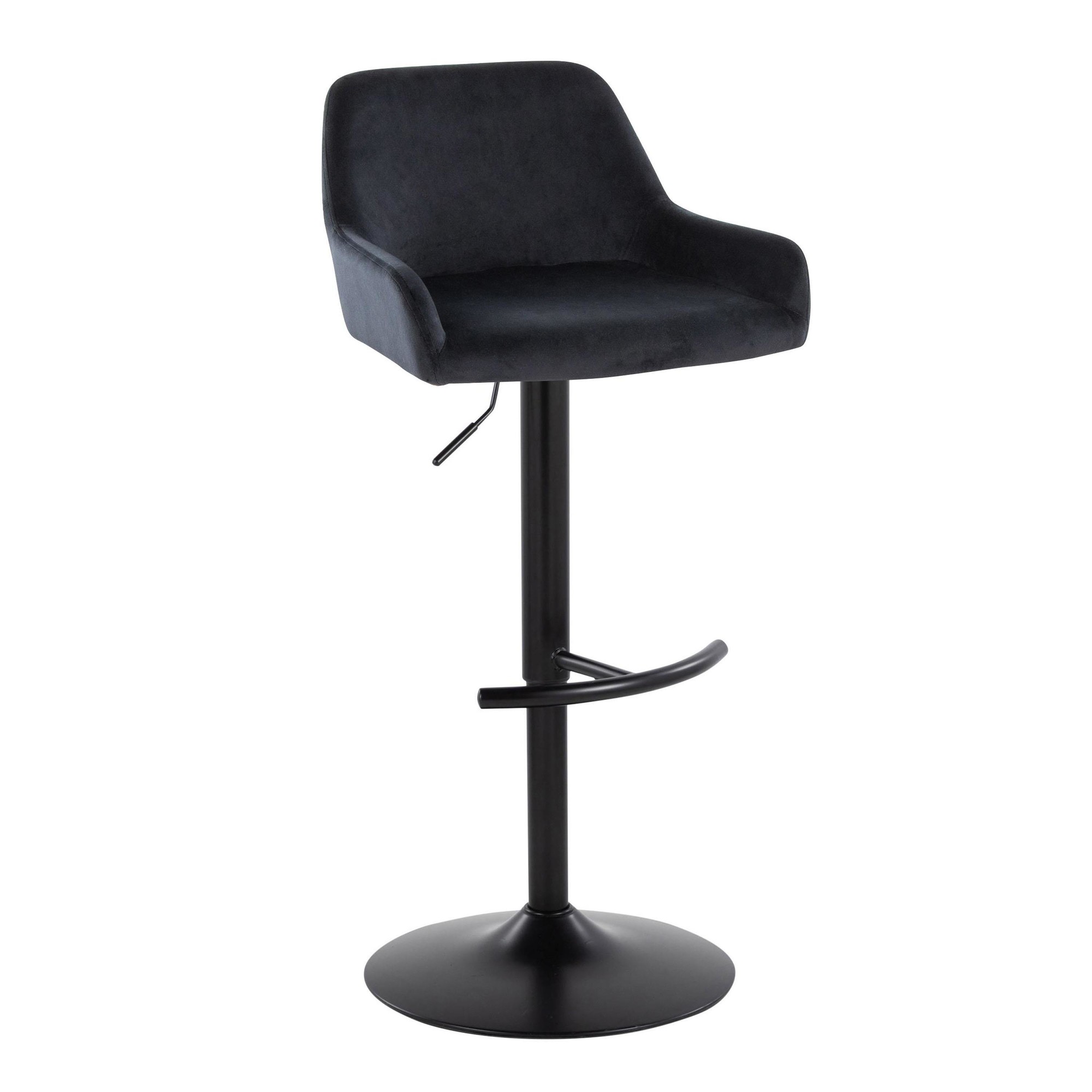 Daniella-Black-Velvet-Contemporary-Adjustable-Swivel-Barstools-Set-of-2-5