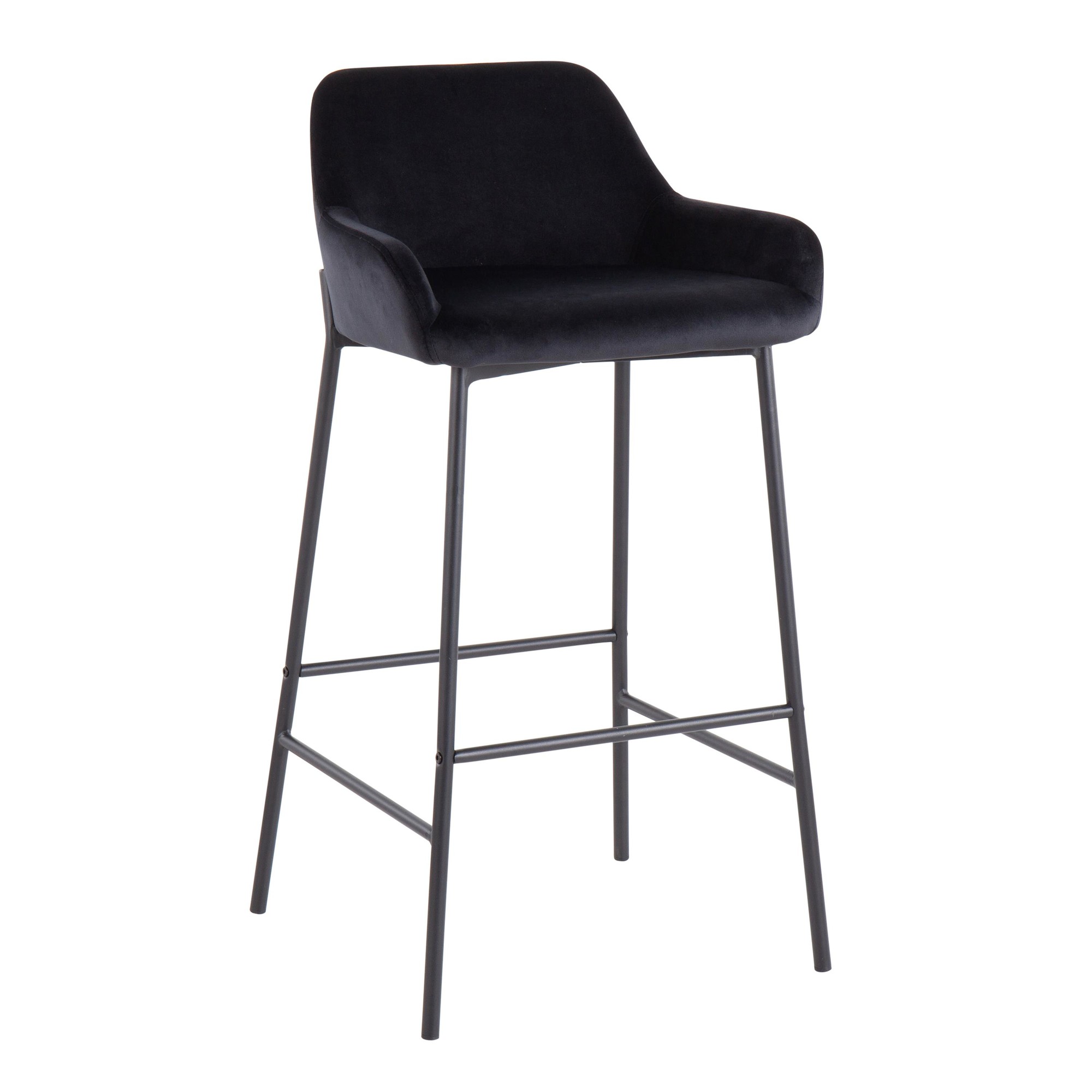 Daniella-Black-Velvet-Industrial-Bar-Stools-Set-of-2-2