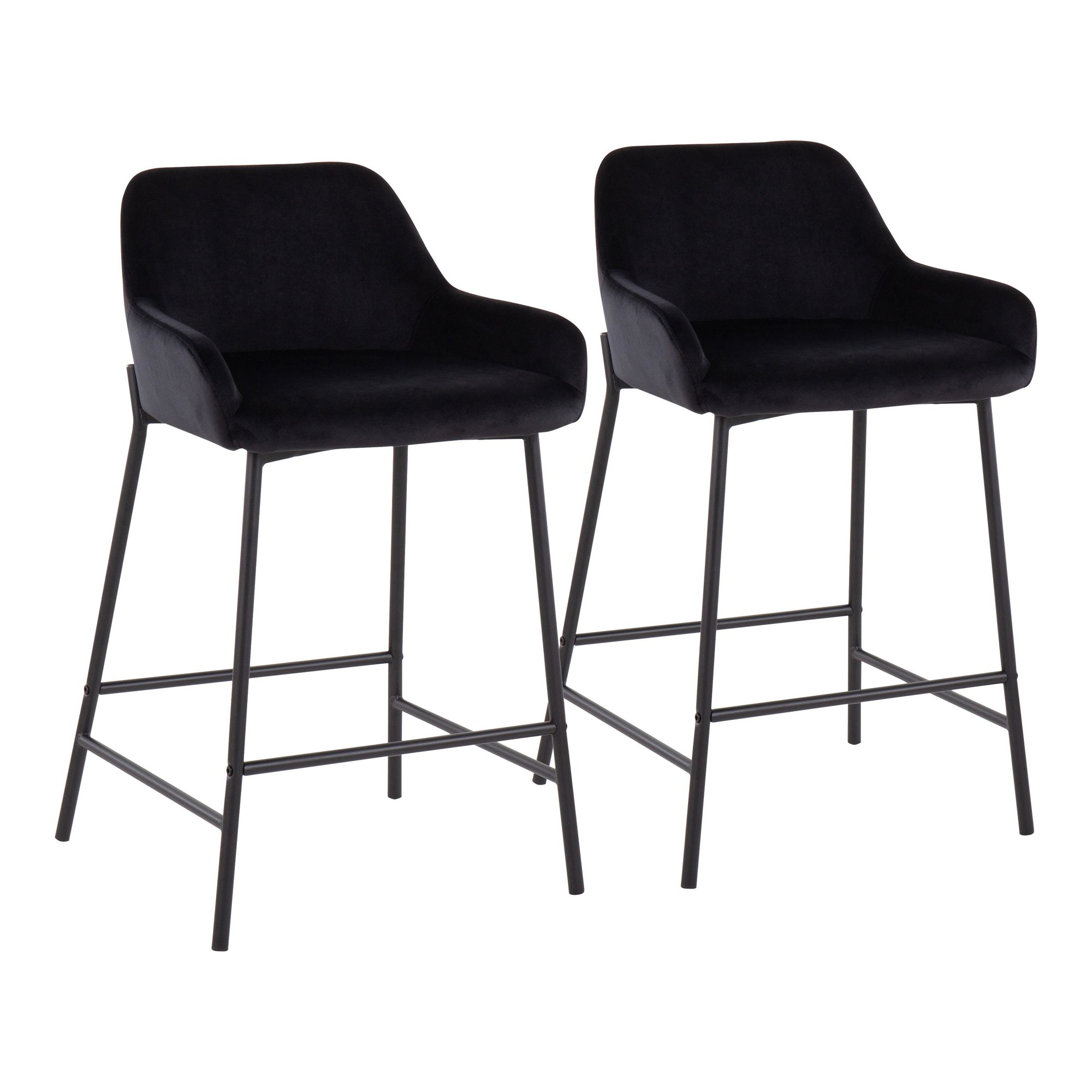Daniella-Black-Velvet-Industrial-Counter-Stools-Set-of-2-2