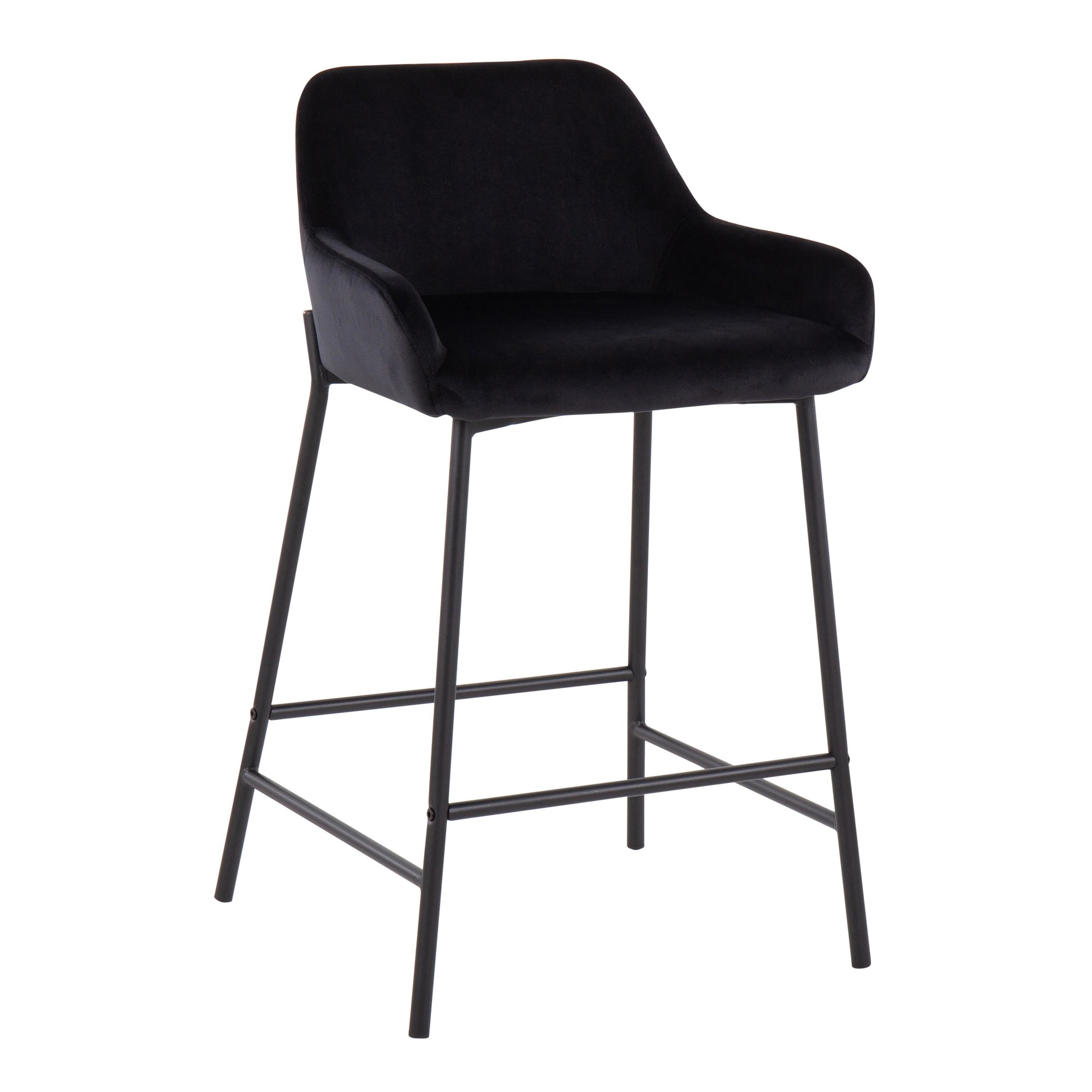 Daniella-Black-Velvet-Industrial-Counter-Stools-Set-of-2-3