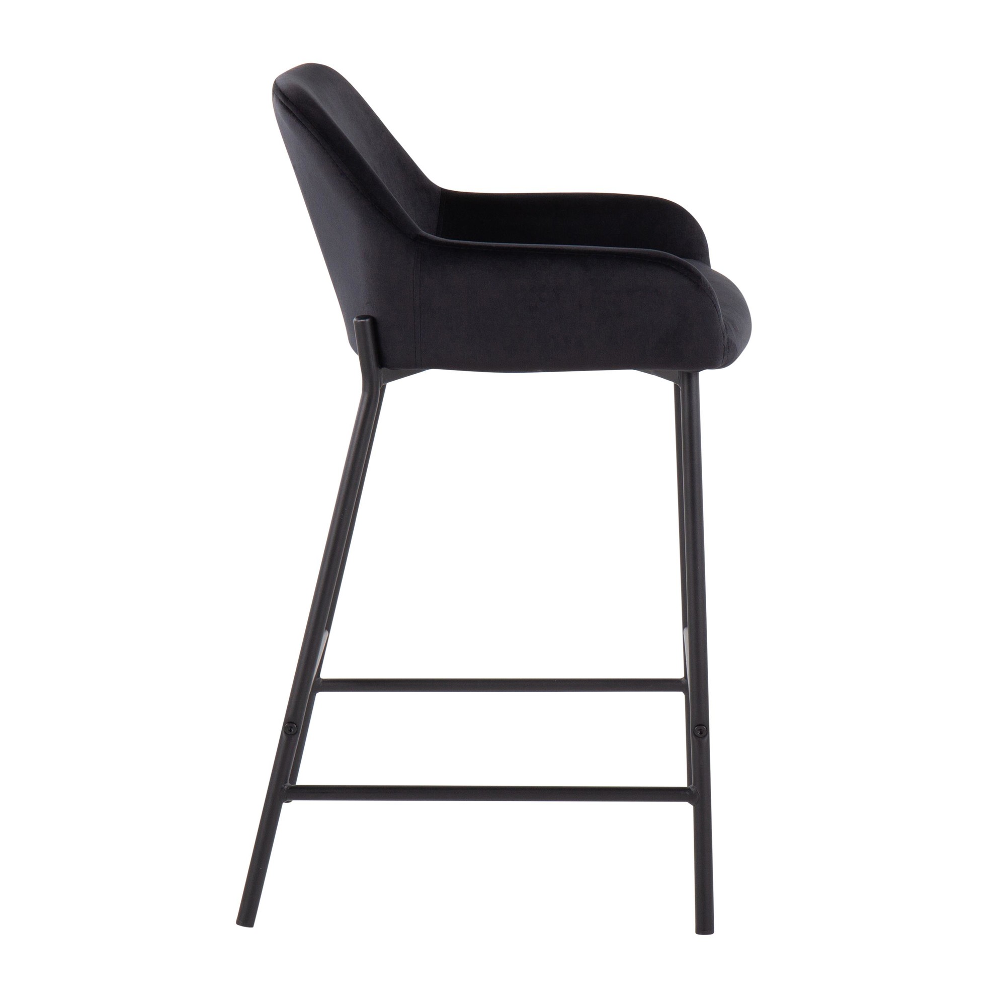 Daniella-Black-Velvet-Industrial-Counter-Stools-Set-of-2-4