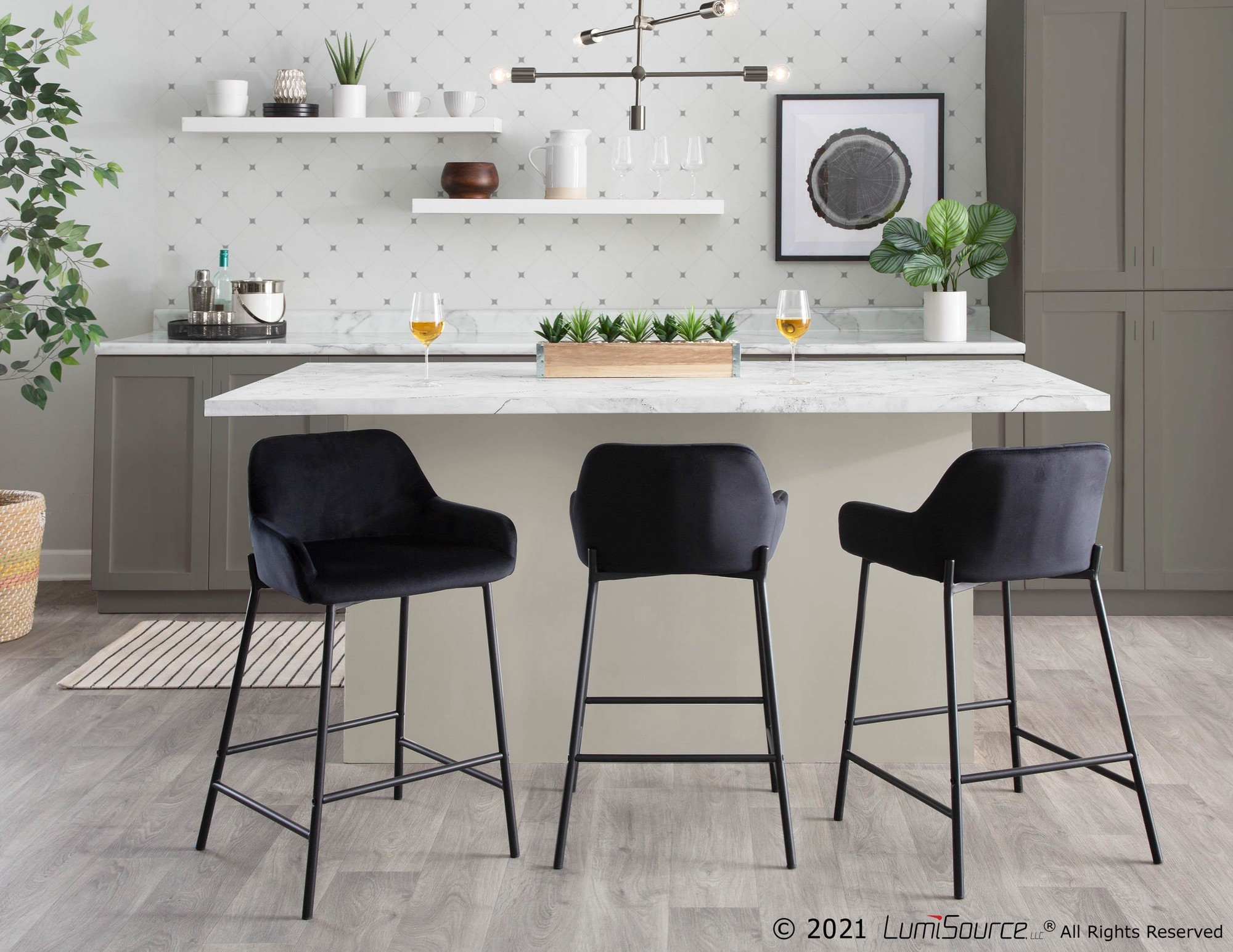Daniella-Black-Velvet-Industrial-Counter-Stools-Set-of-2