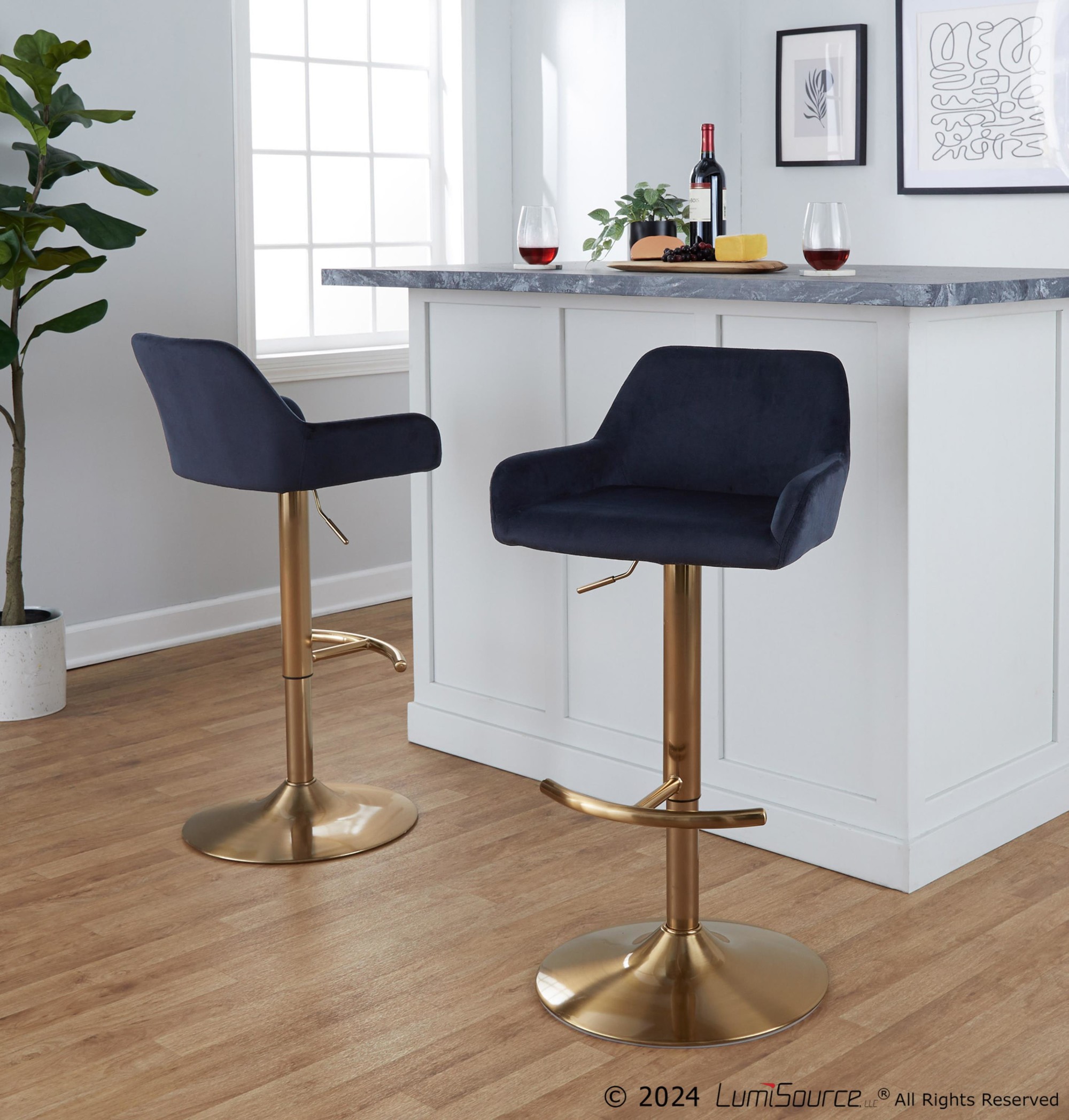 Daniella-Gold-and-Black-Velvet-Contemporary-Barstools-Set-of-2-1