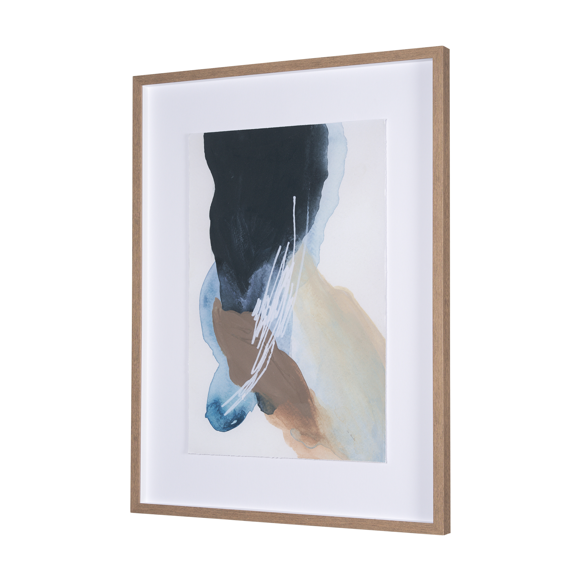 Darkness-Leads-to-Light-I-by-IrHavuka-Hand-Embelished-Textured-Framed-Art-Print-Matted-under-Glass-2