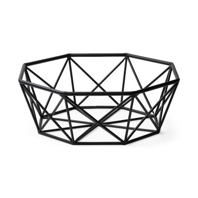 Davy-17L-x-17W-Black-Metal-Large-Hexagonal-Bowl
