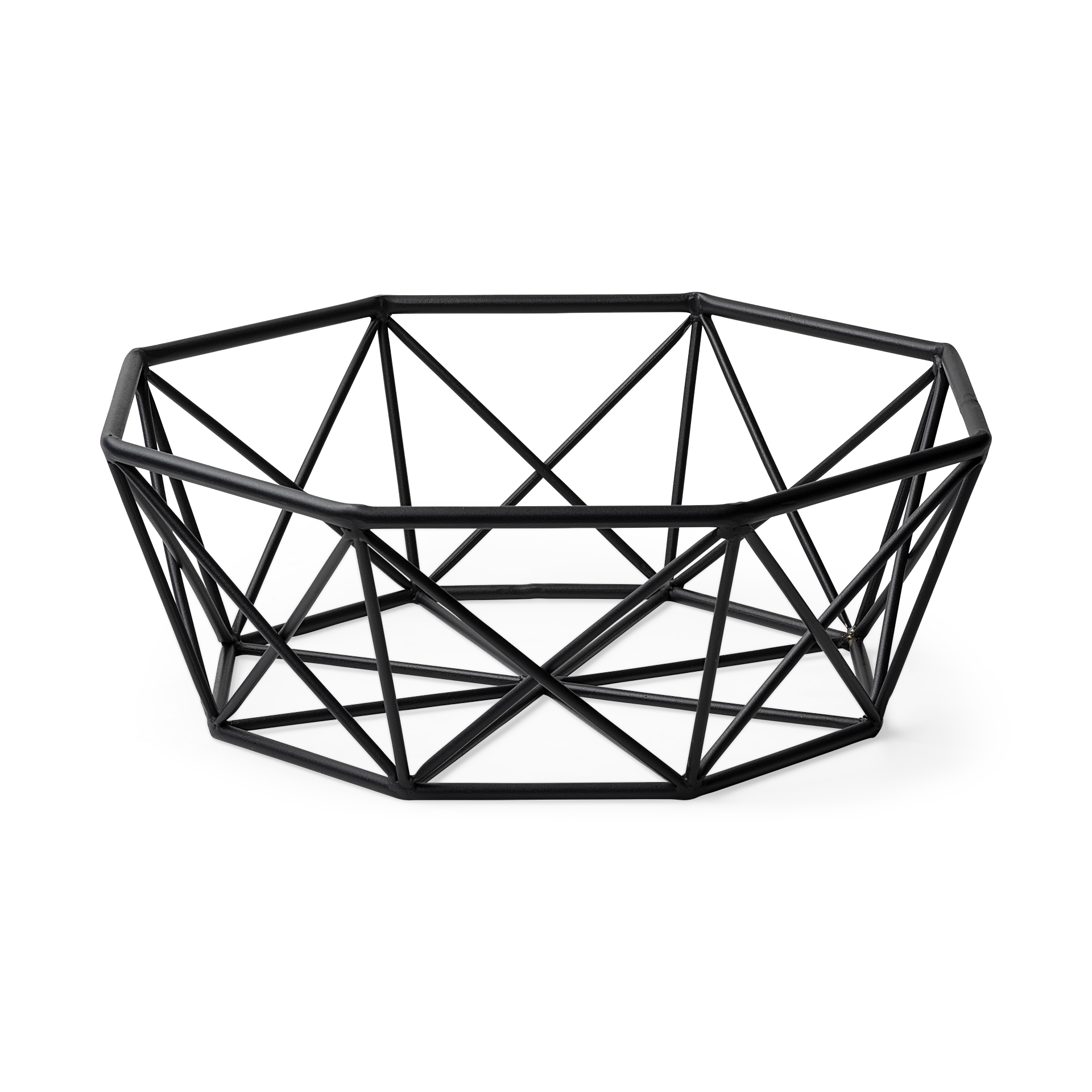 Davy-17L-x-17W-Black-Metal-Large-Hexagonal-Bowl